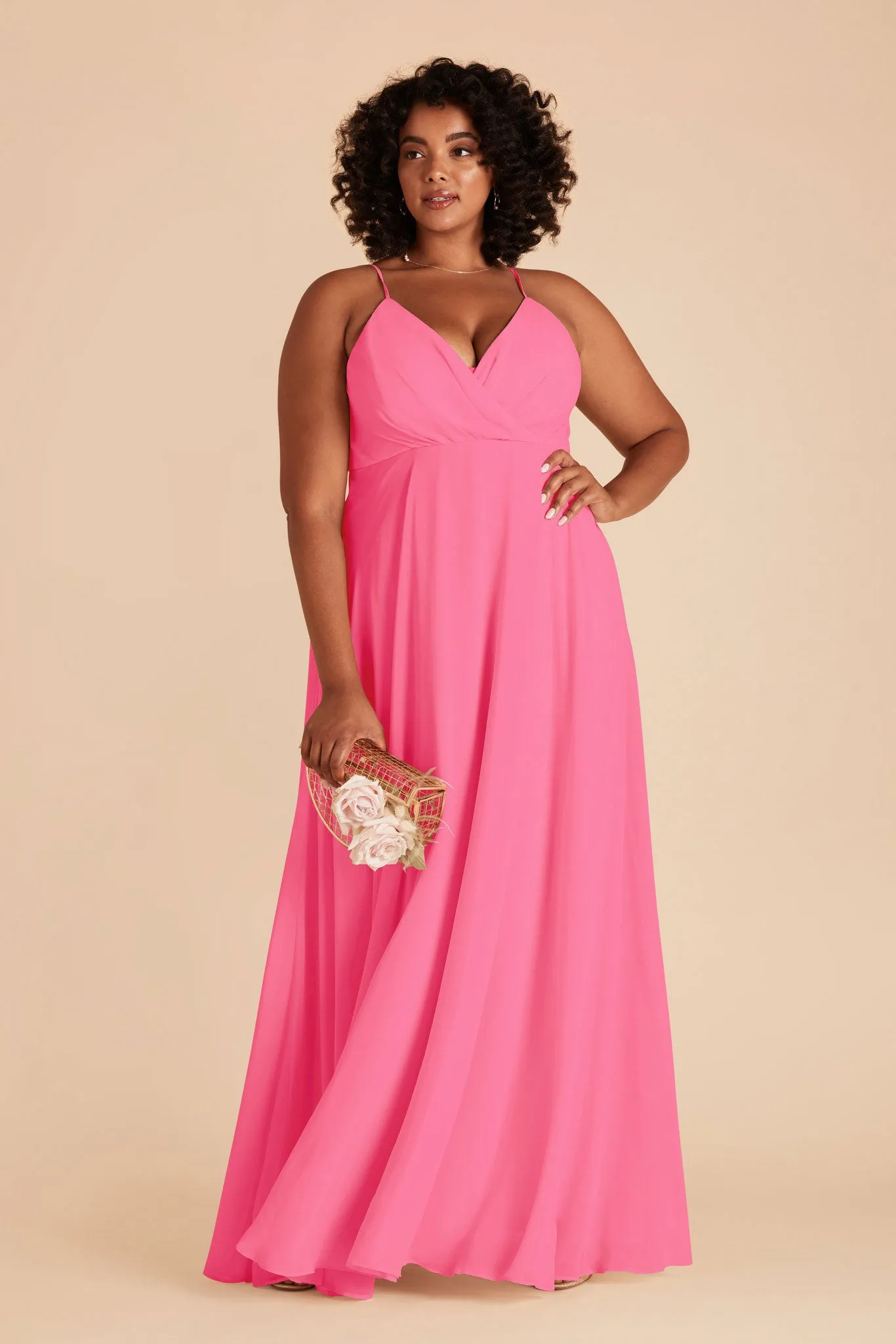 Kaia Chiffon Dress - Bon Bon Pink sold by Birdy Grey product image thumbnail 2