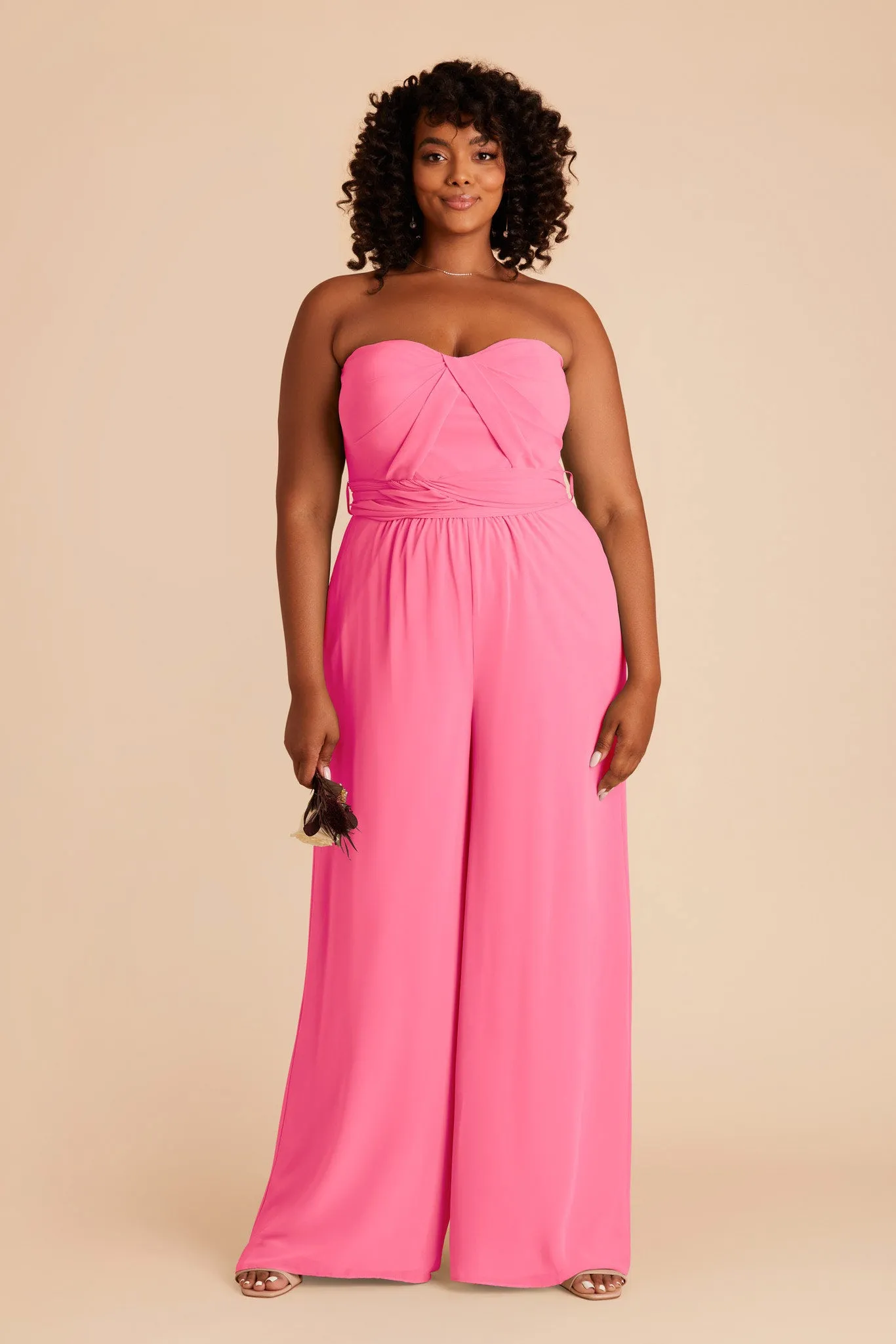 Gigi Chiffon Jumpsuit - Bon Bon Pink sold by Birdy Grey product image thumbnail 2