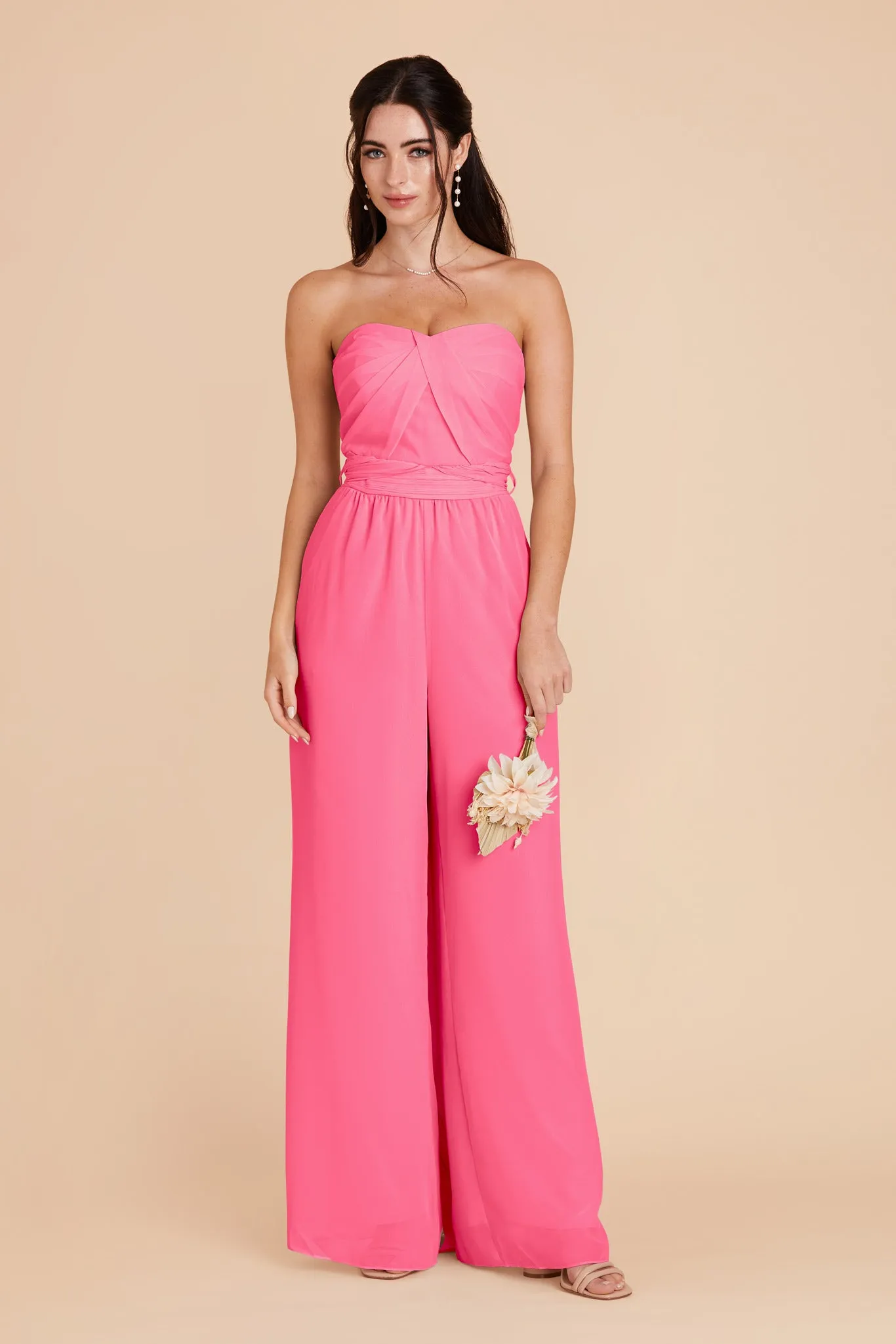 Gigi Chiffon Jumpsuit - Bon Bon Pink sold by Birdy Grey product image thumbnail 4