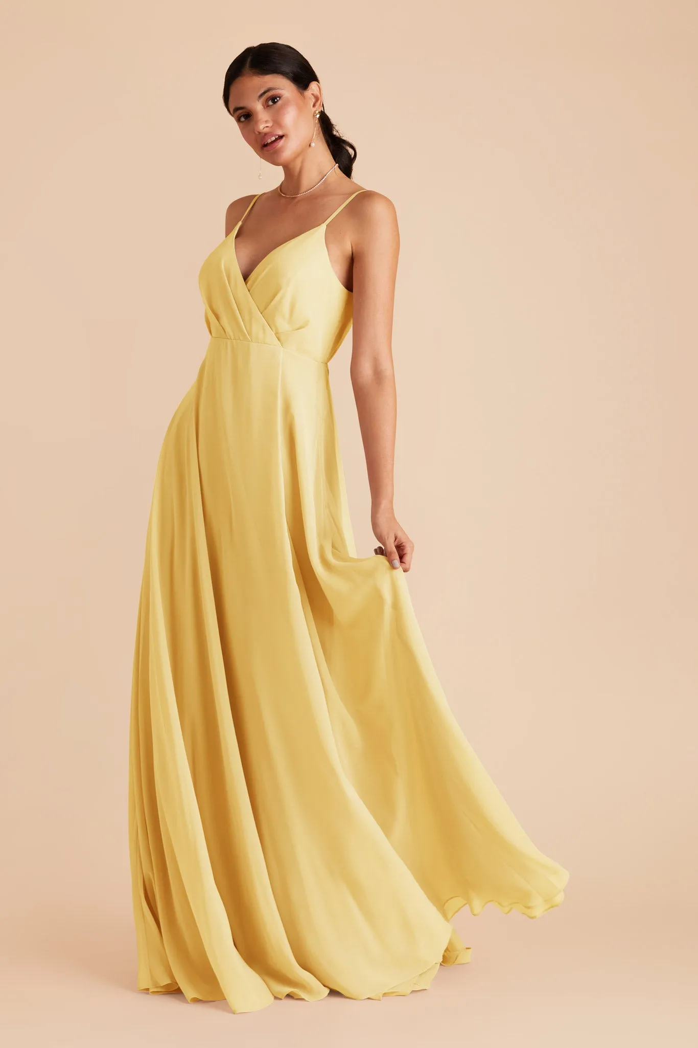 Kaia Chiffon Dress - Lemon Sorbet sold by Birdy Grey product image thumbnail 3