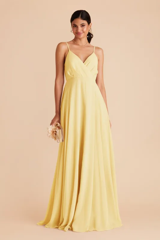 Kaia Chiffon Dress - Lemon Sorbet sold by Birdy Grey