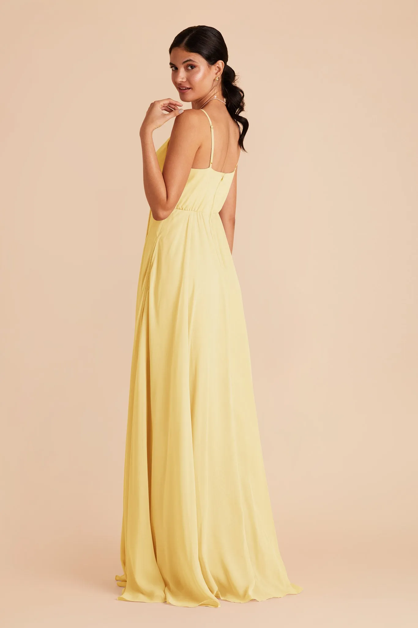 Kaia Chiffon Dress - Lemon Sorbet sold by Birdy Grey product image thumbnail 5