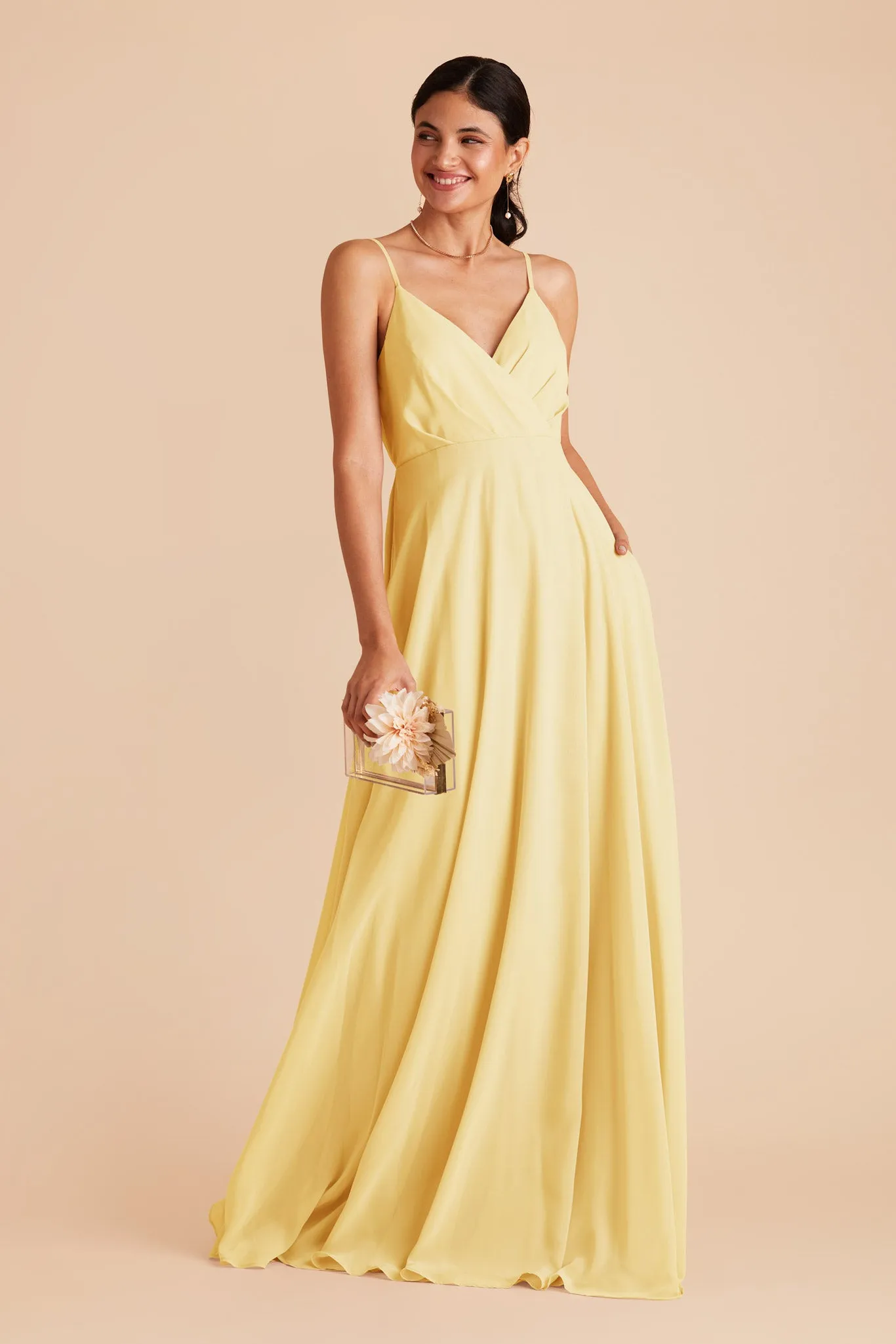 Kaia Chiffon Dress - Lemon Sorbet sold by Birdy Grey product image thumbnail 4