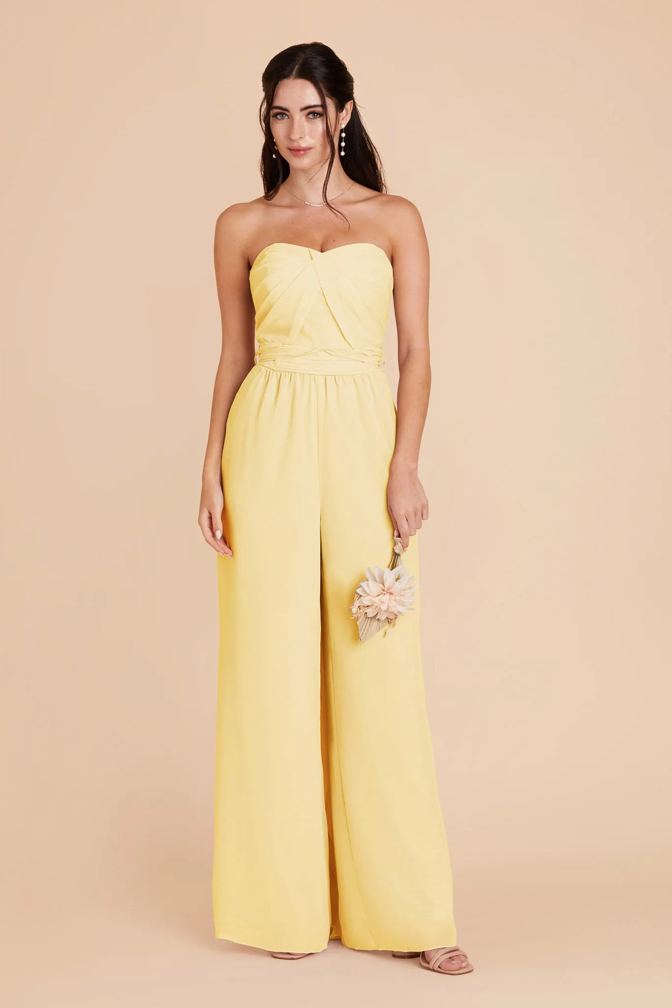 Gigi Chiffon Jumpsuit - Lemon Sorbet sold by Birdy Grey product image thumbnail 3