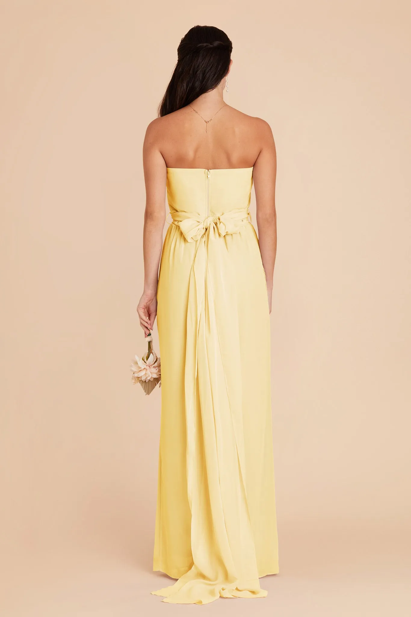 Gigi Chiffon Jumpsuit - Lemon Sorbet sold by Birdy Grey product image thumbnail 4