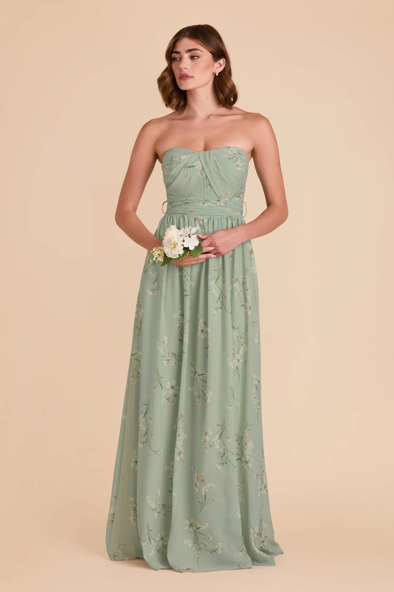 Grace Chiffon Dress - Sage Le Fleur sold by Birdy Grey product image thumbnail 3