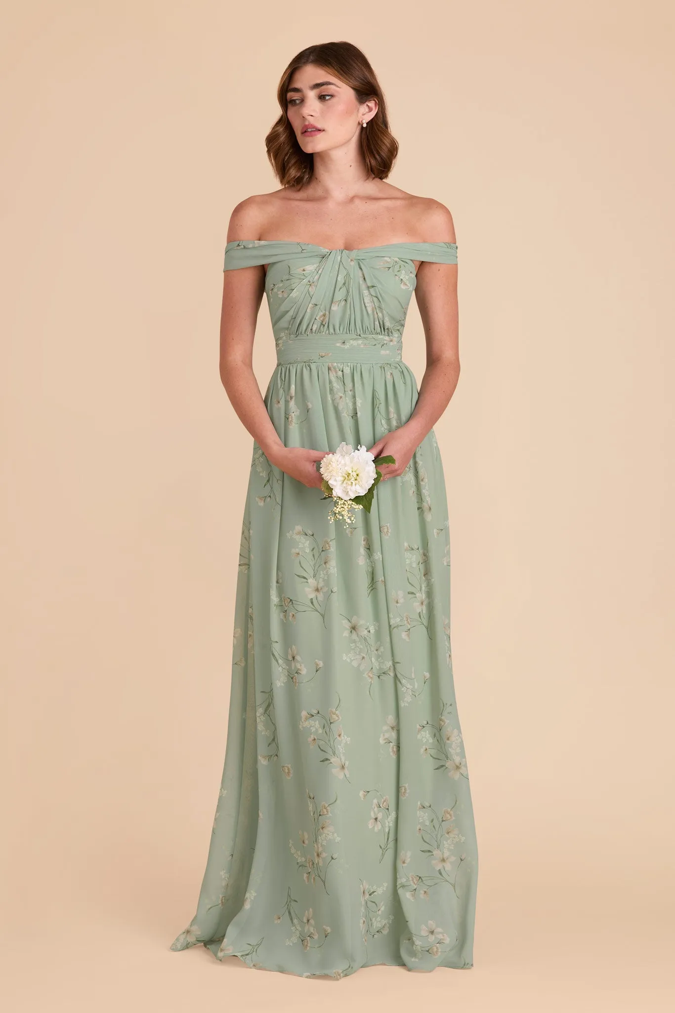 Grace Chiffon Dress - Sage Le Fleur sold by Birdy Grey product image thumbnail 2