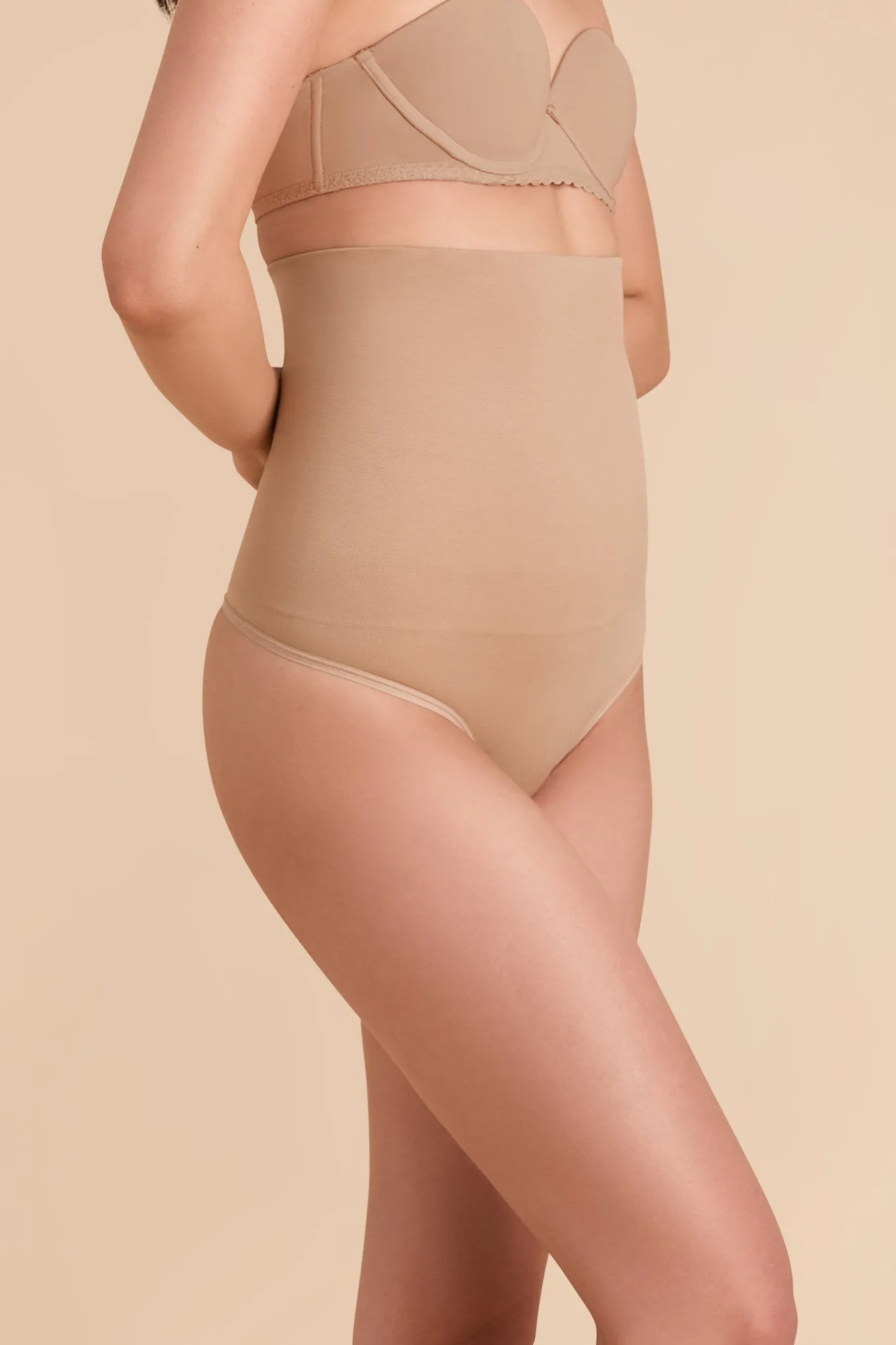Pixie Shapewear Thong - Almond sold by Birdy Grey product image thumbnail 3