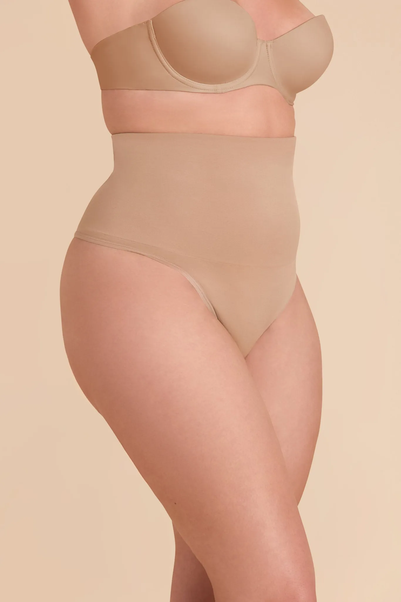 Pixie Shapewear Thong - Almond sold by Birdy Grey product image thumbnail 5