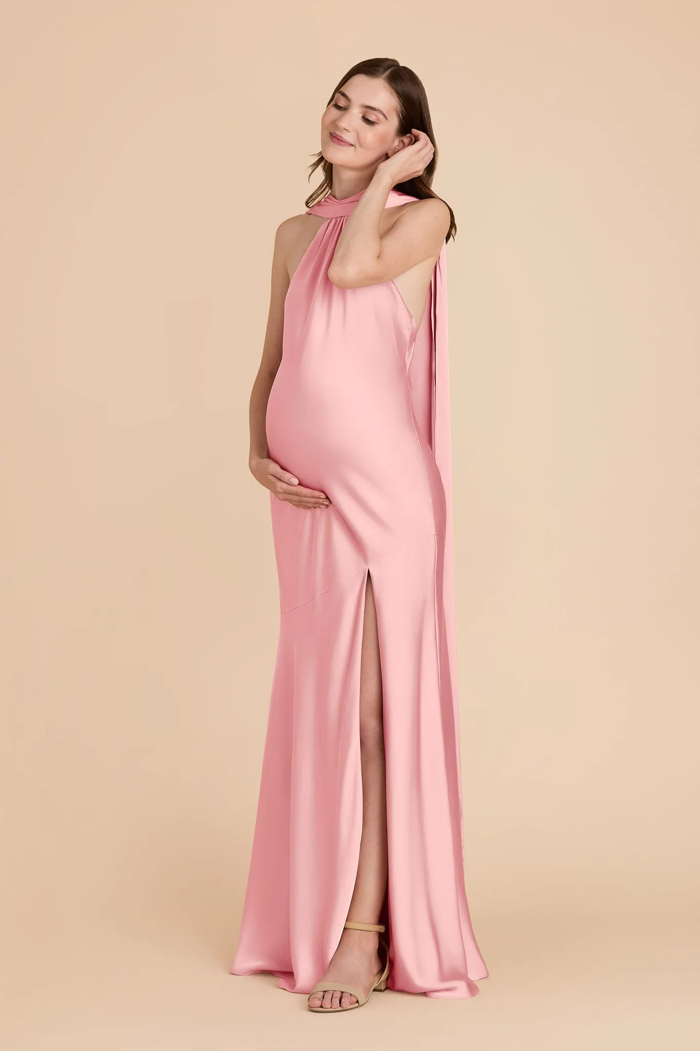 Eileen Matte Satin Dress - Bubblegum Pink sold by Birdy Grey product image thumbnail 2