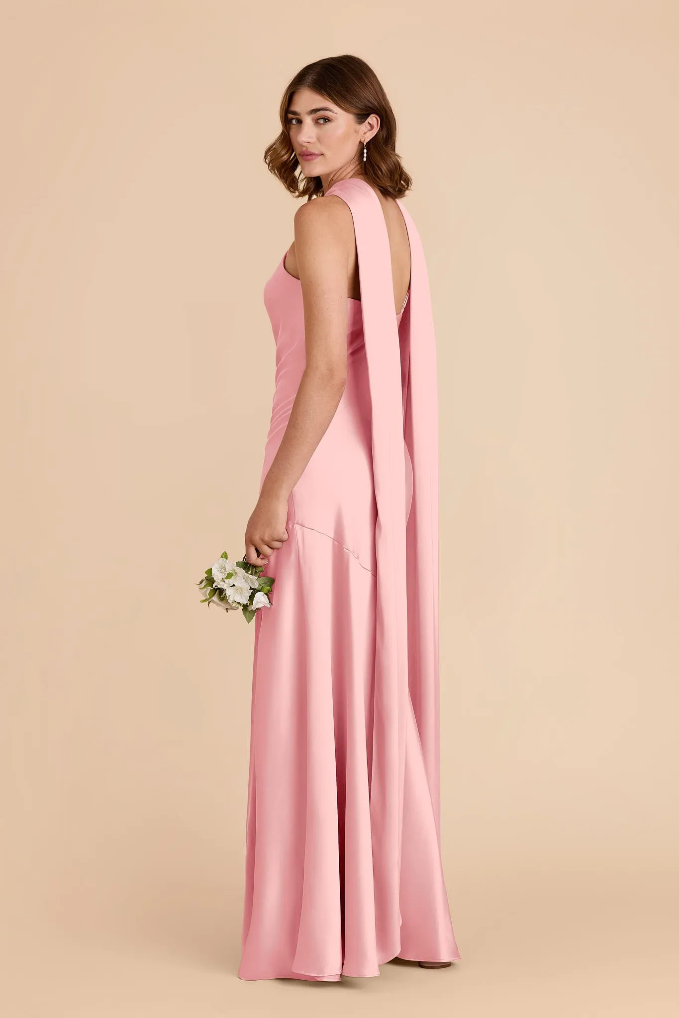 Eileen Matte Satin Dress - Bubblegum Pink sold by Birdy Grey product image thumbnail 5