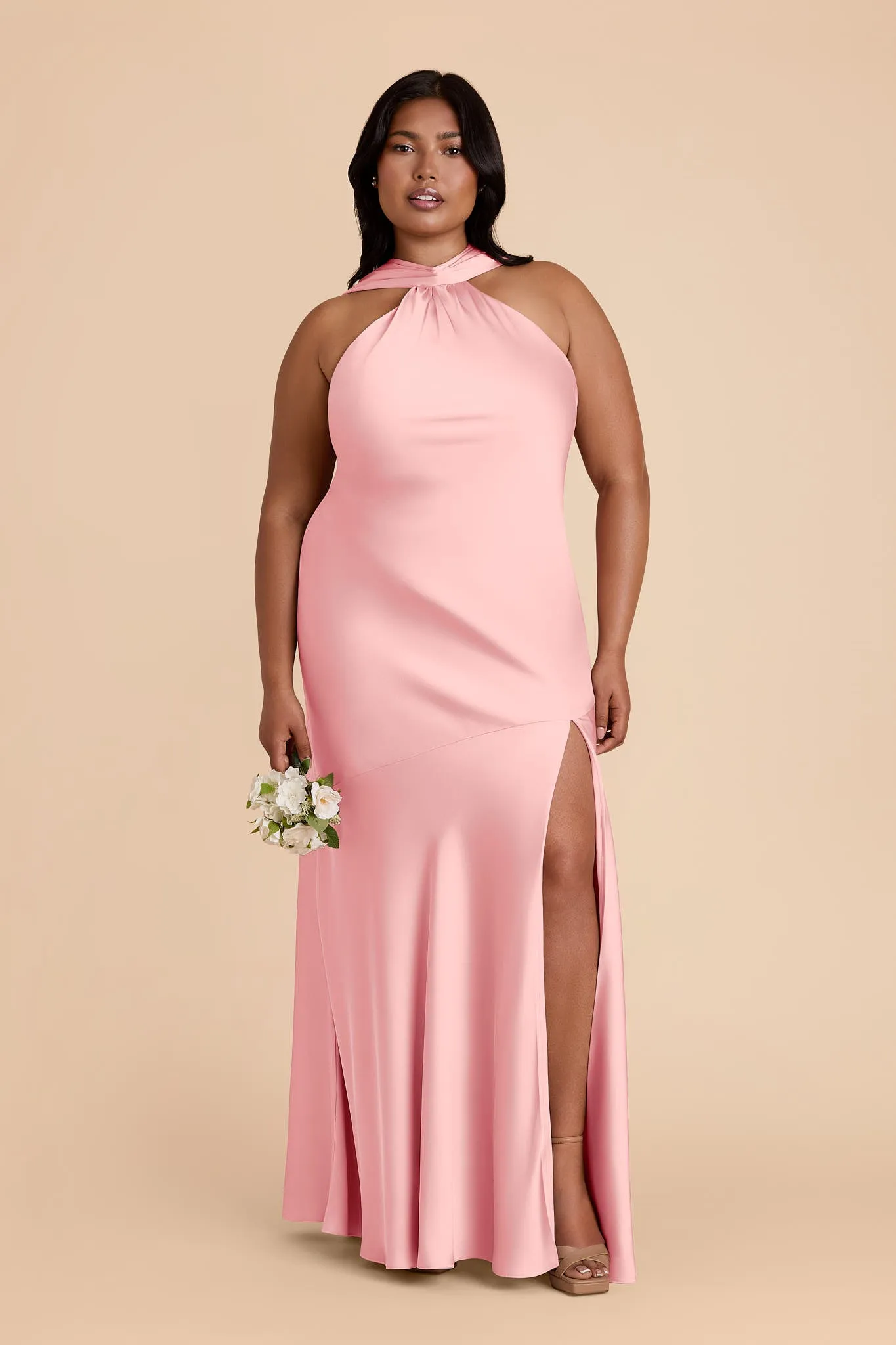 Eileen Matte Satin Dress - Bubblegum Pink sold by Birdy Grey product image thumbnail 3