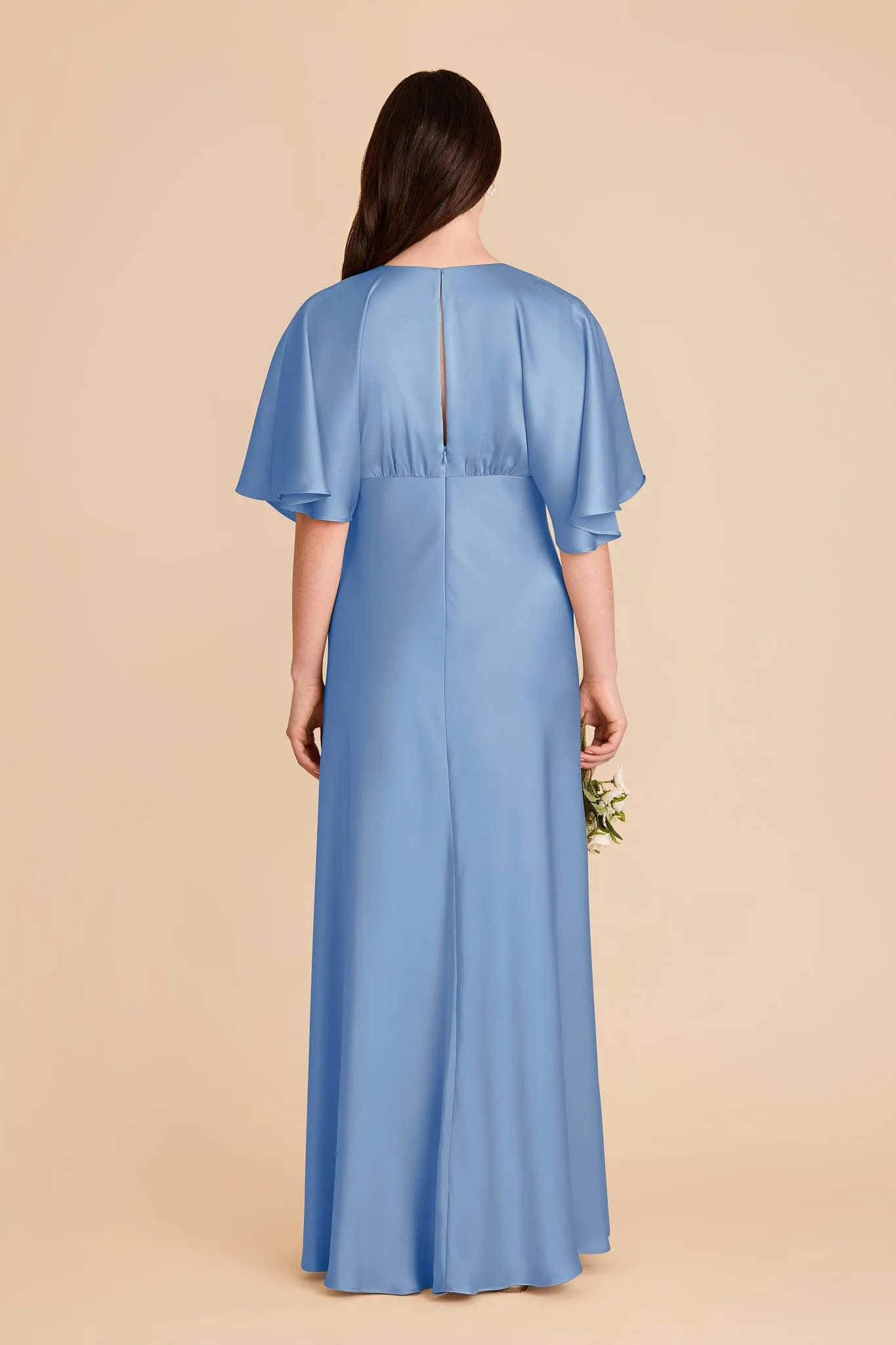 Shyla Matte Satin Dress - Bluebell sold by Birdy Grey product image thumbnail 5