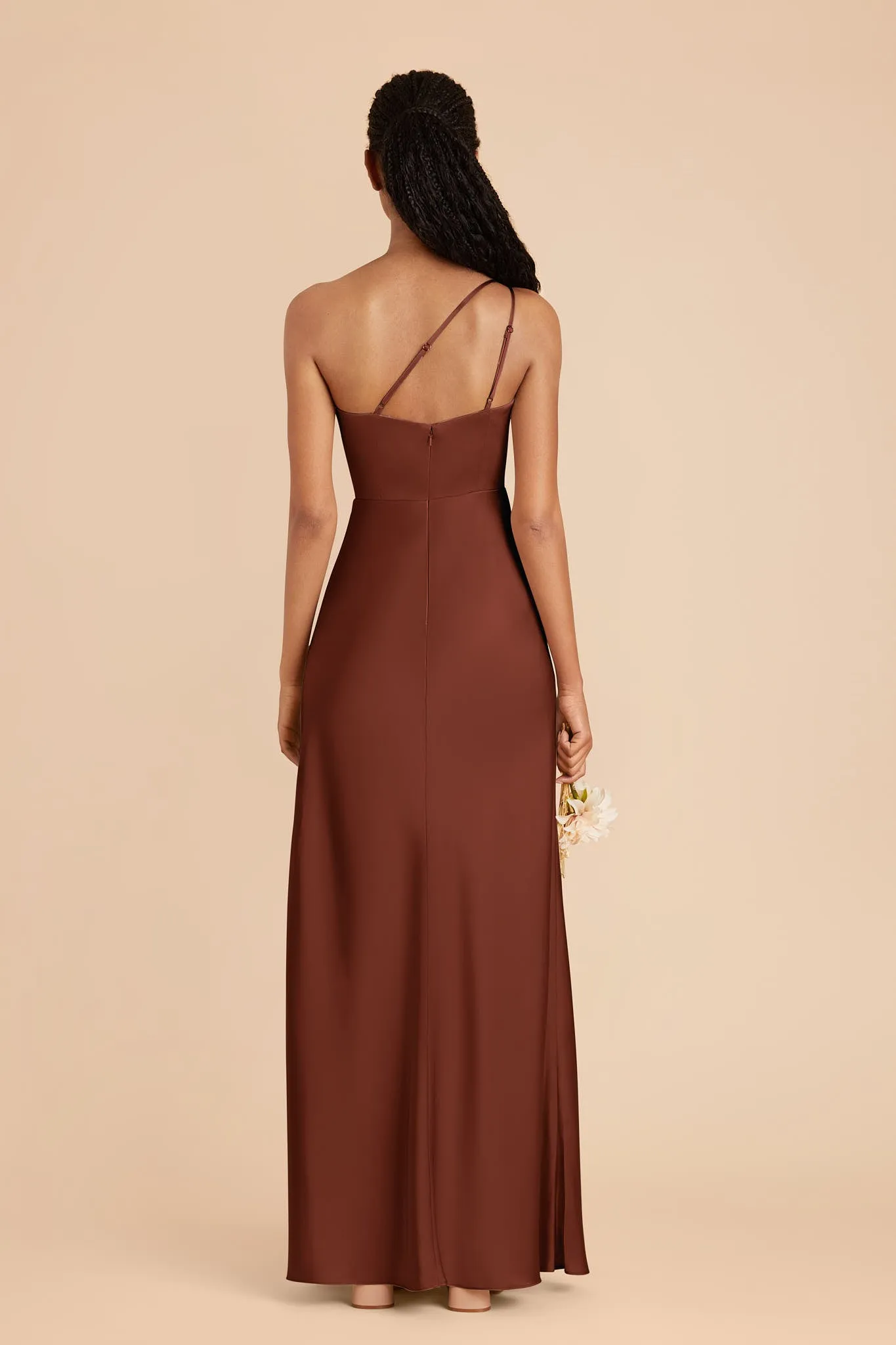 Kensie Matte Satin Dress - Cognac sold by Birdy Grey product image thumbnail 4