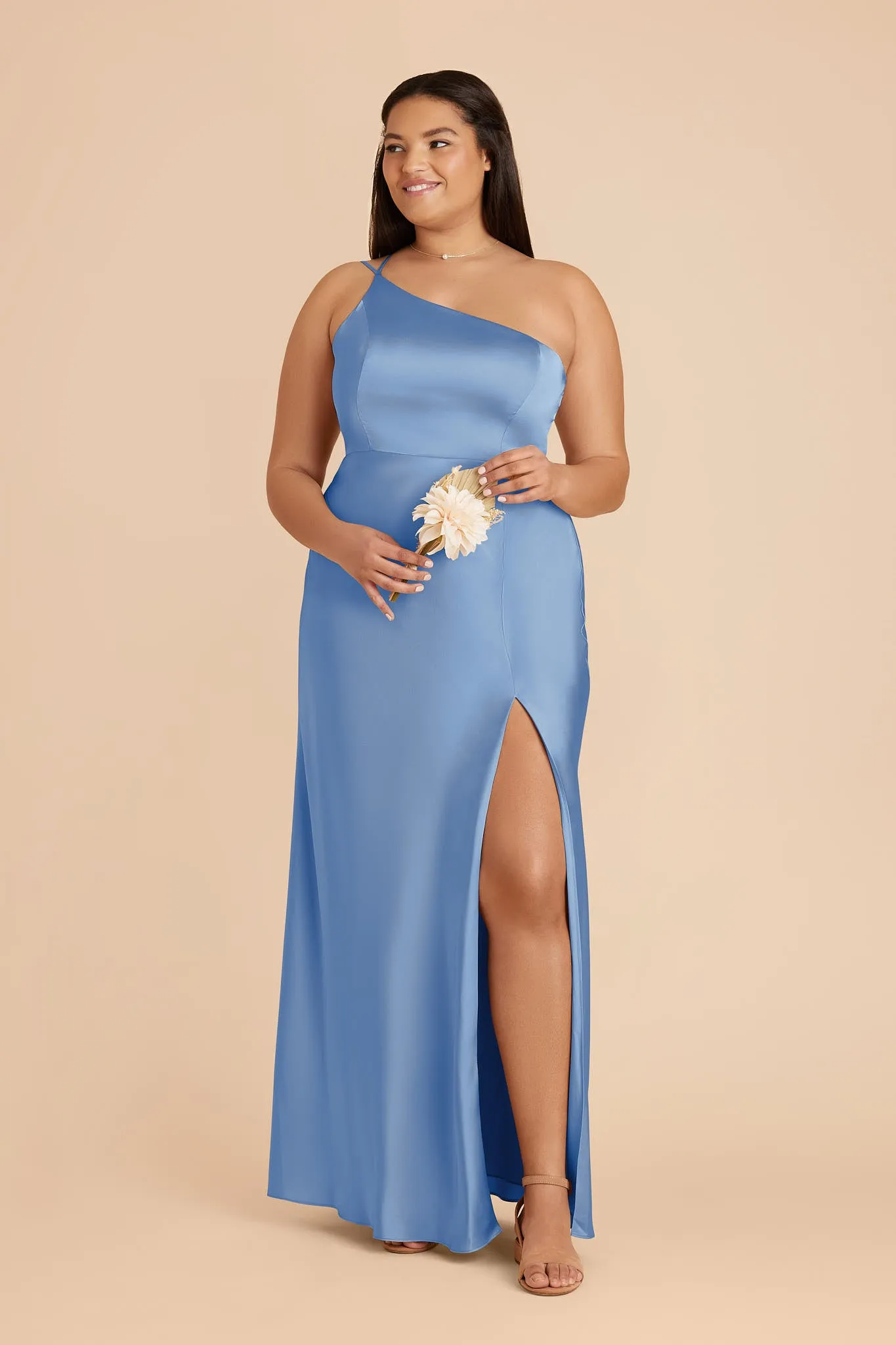Kensie Matte Satin Dress - Bluebell sold by Birdy Grey product image thumbnail 2