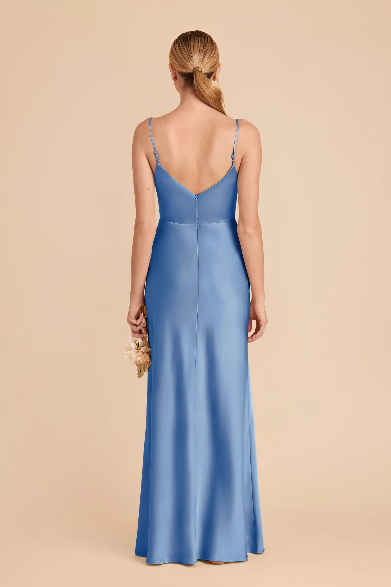 Jay Matte Satin Dress - Bluebell sold by Birdy Grey product image thumbnail 5