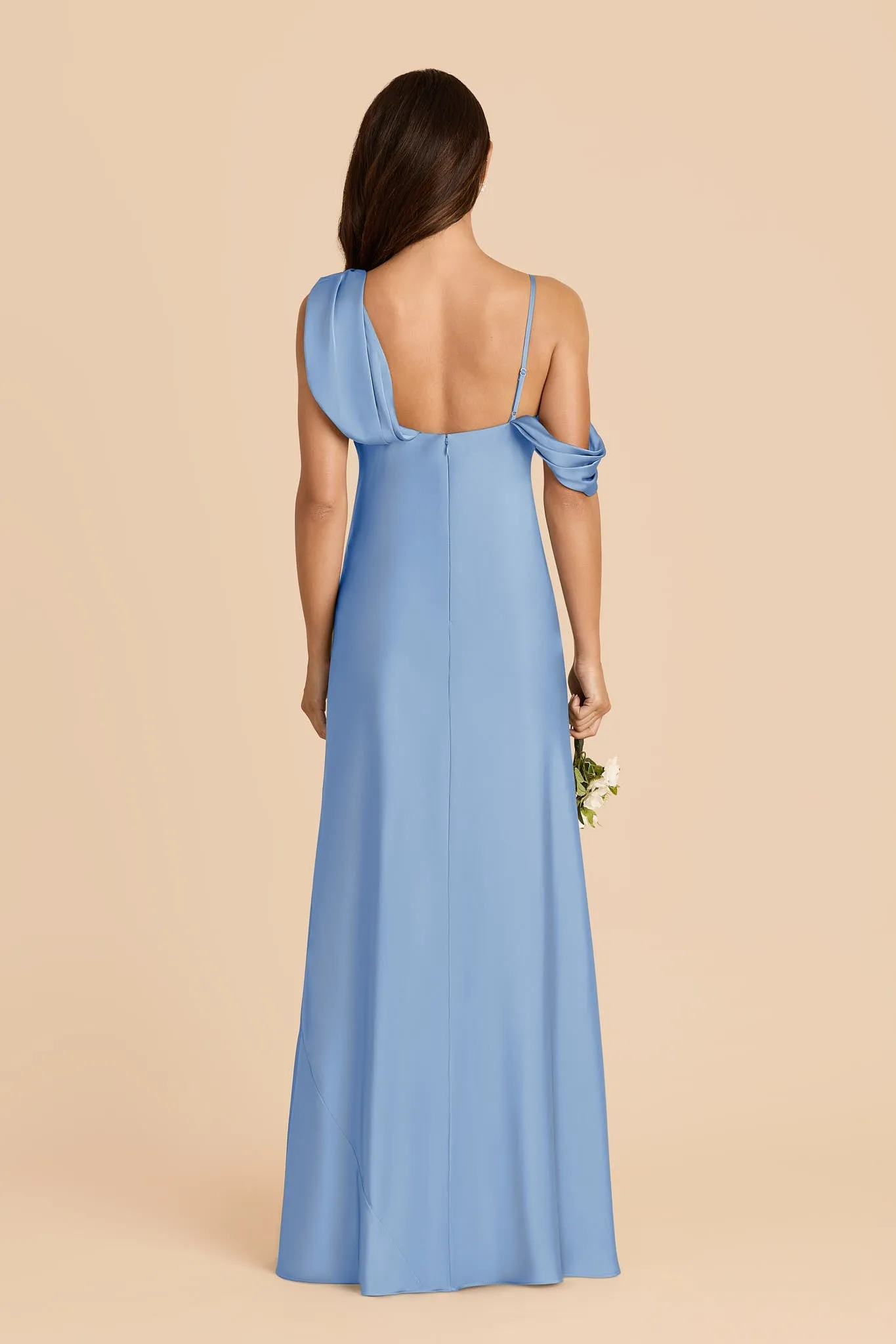 Freya Matte Satin Dress - Bluebell sold by Birdy Grey product image thumbnail 5