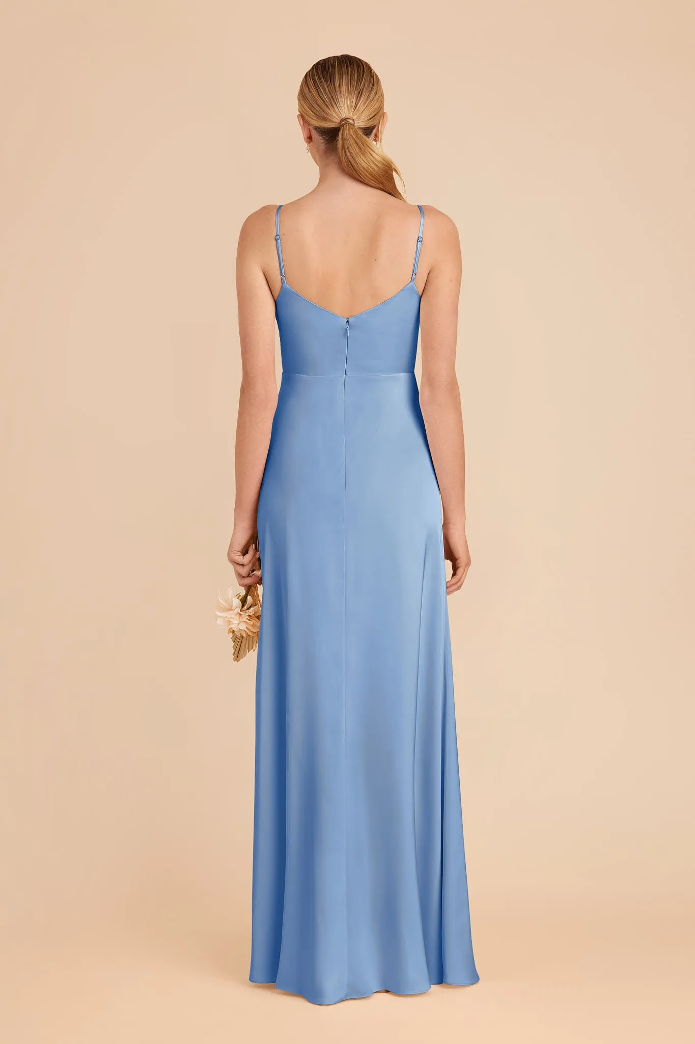 Catherine Matte Satin Dress - Bluebell sold by Birdy Grey product image thumbnail 5