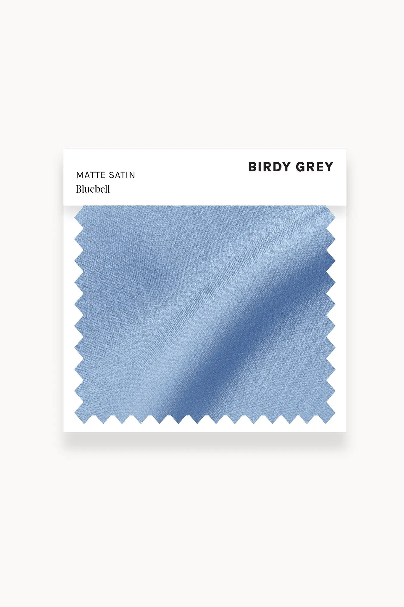 Swatch - Matte Satin in Bluebell sold by Birdy Grey