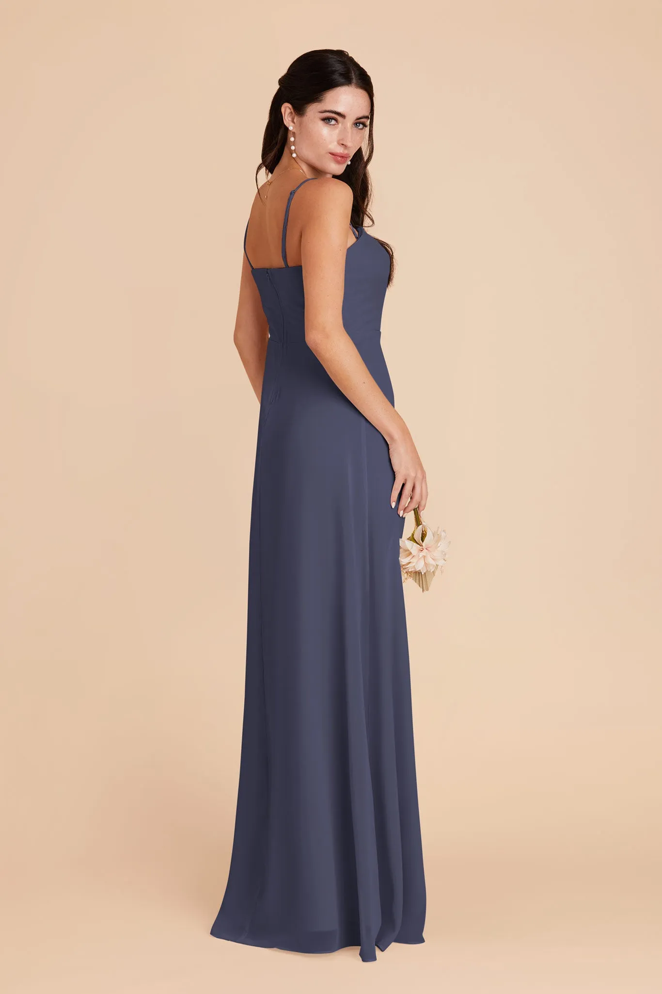 Chris Chiffon Dress - Dusk Blue sold by Birdy Grey product image thumbnail 5