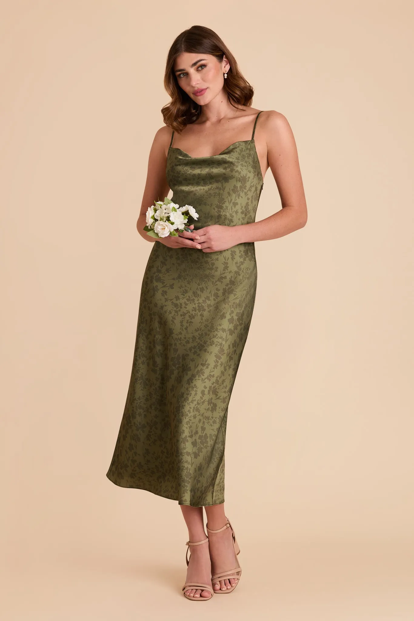 Liza Matte Satin Dress - Bright Martini Dreamy Floral sold by Birdy Grey product image thumbnail 2