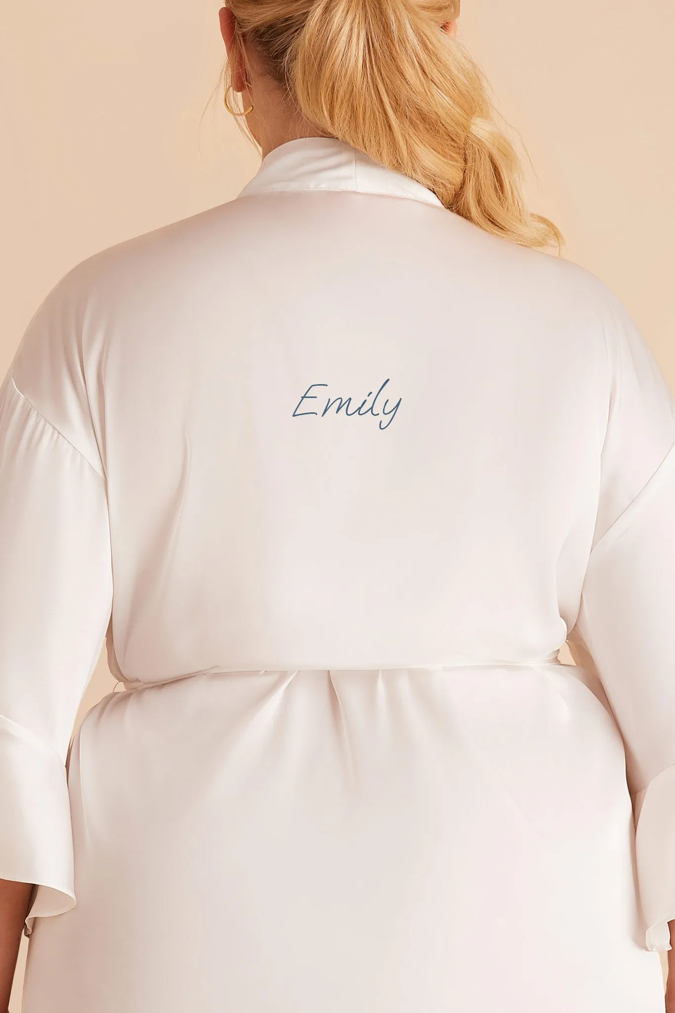 Kenny Matte Satin Robe - Ivory sold by Birdy Grey product image thumbnail 2