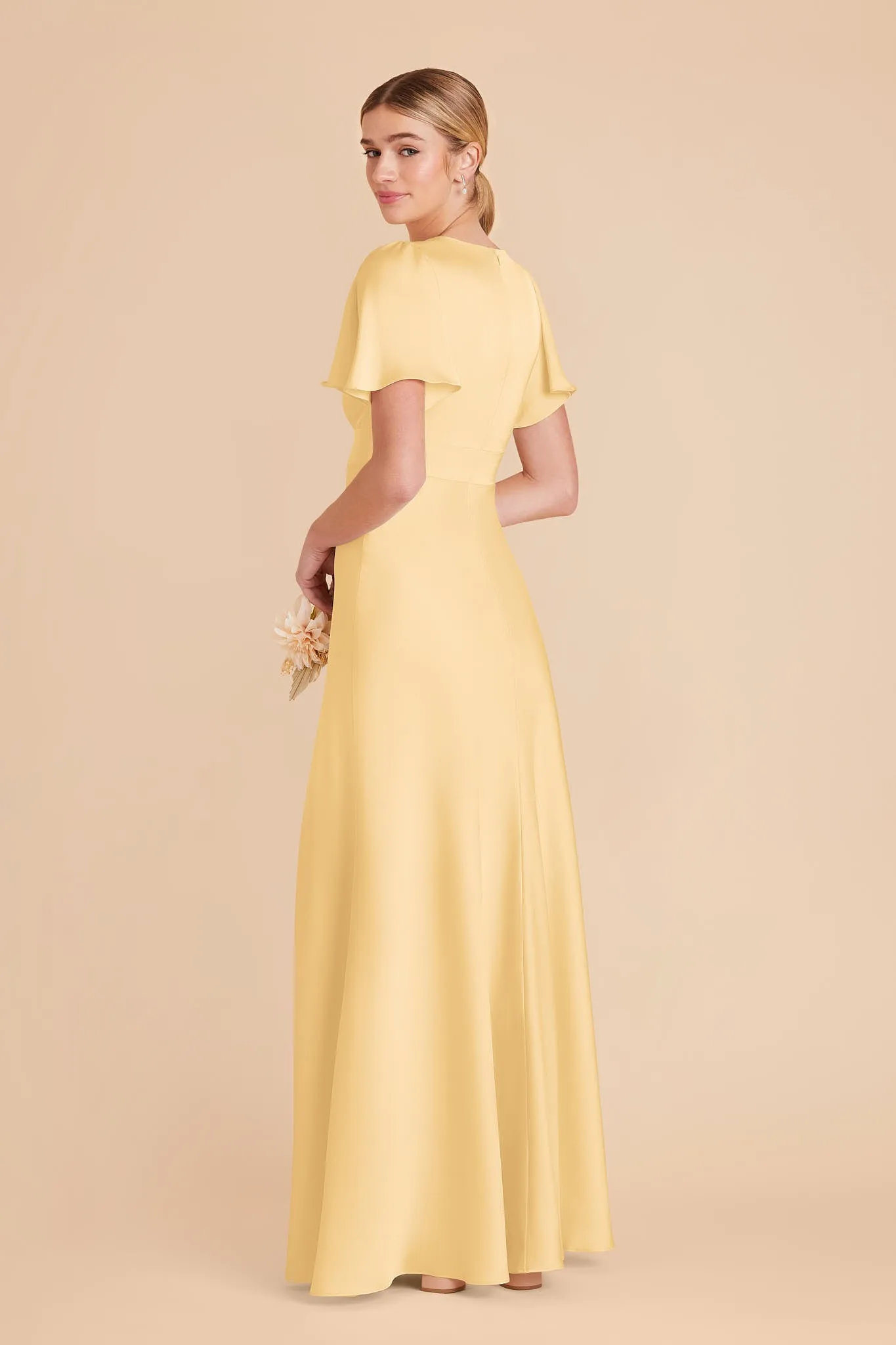 Marni Matte Satin Dress - Butter sold by Birdy Grey product image thumbnail 4
