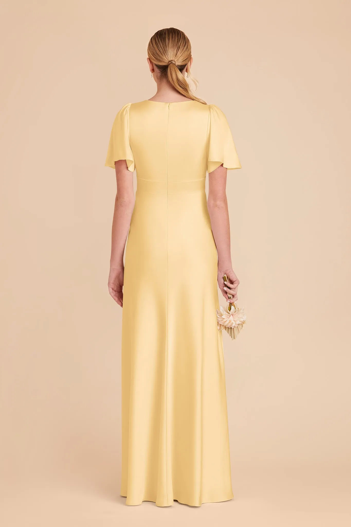 Marni Matte Satin Dress - Butter sold by Birdy Grey product image thumbnail 5