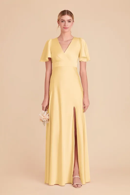 Marni Matte Satin Dress - Butter sold by Birdy Grey