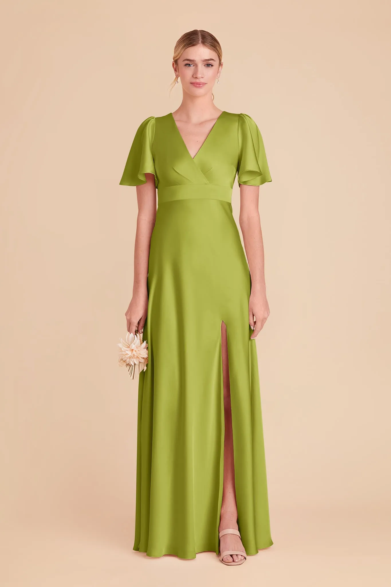 Marni Matte Satin Dress - Matcha sold by Birdy Grey