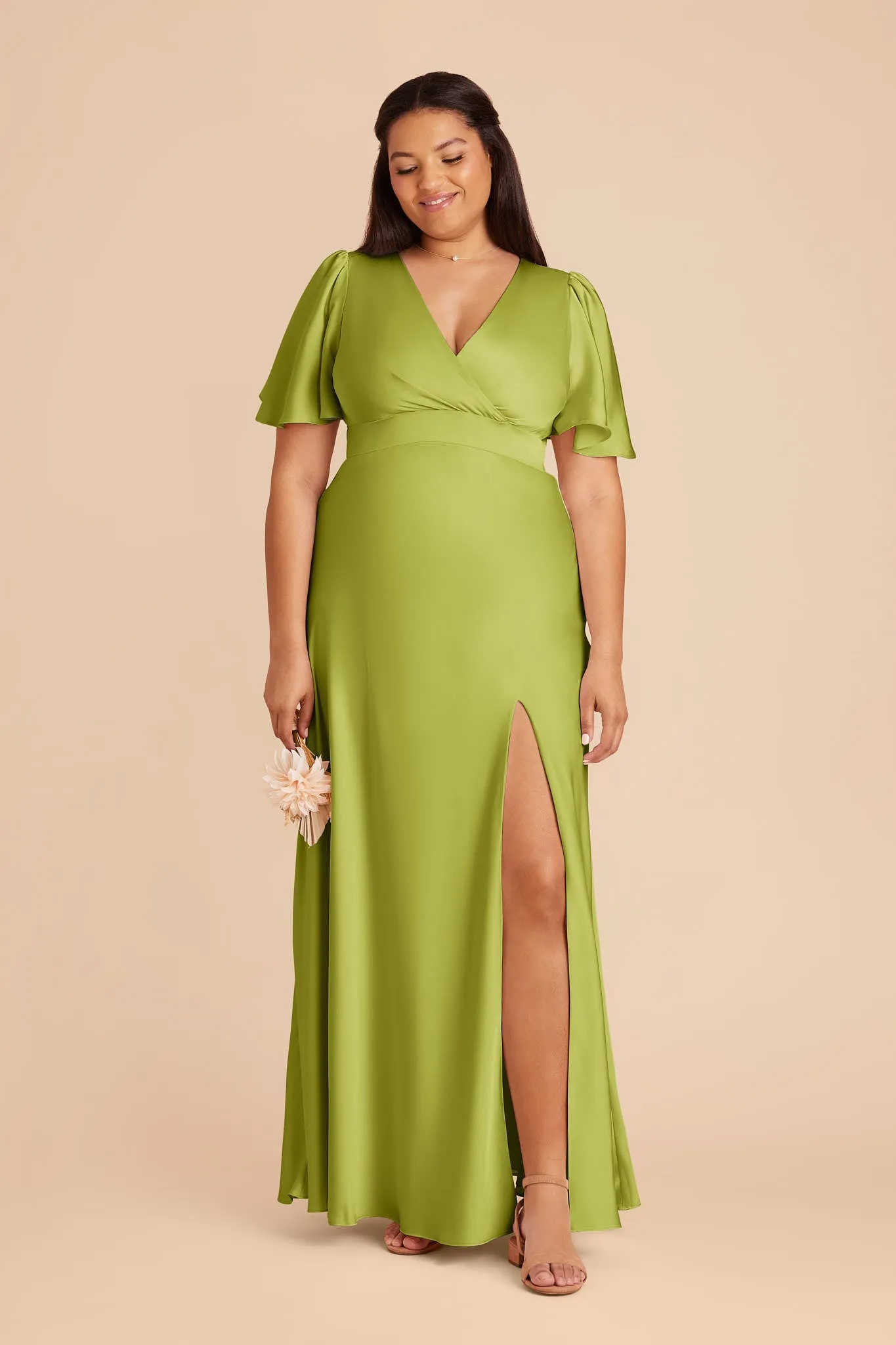 Marni Matte Satin Dress - Matcha sold by Birdy Grey product image thumbnail 3