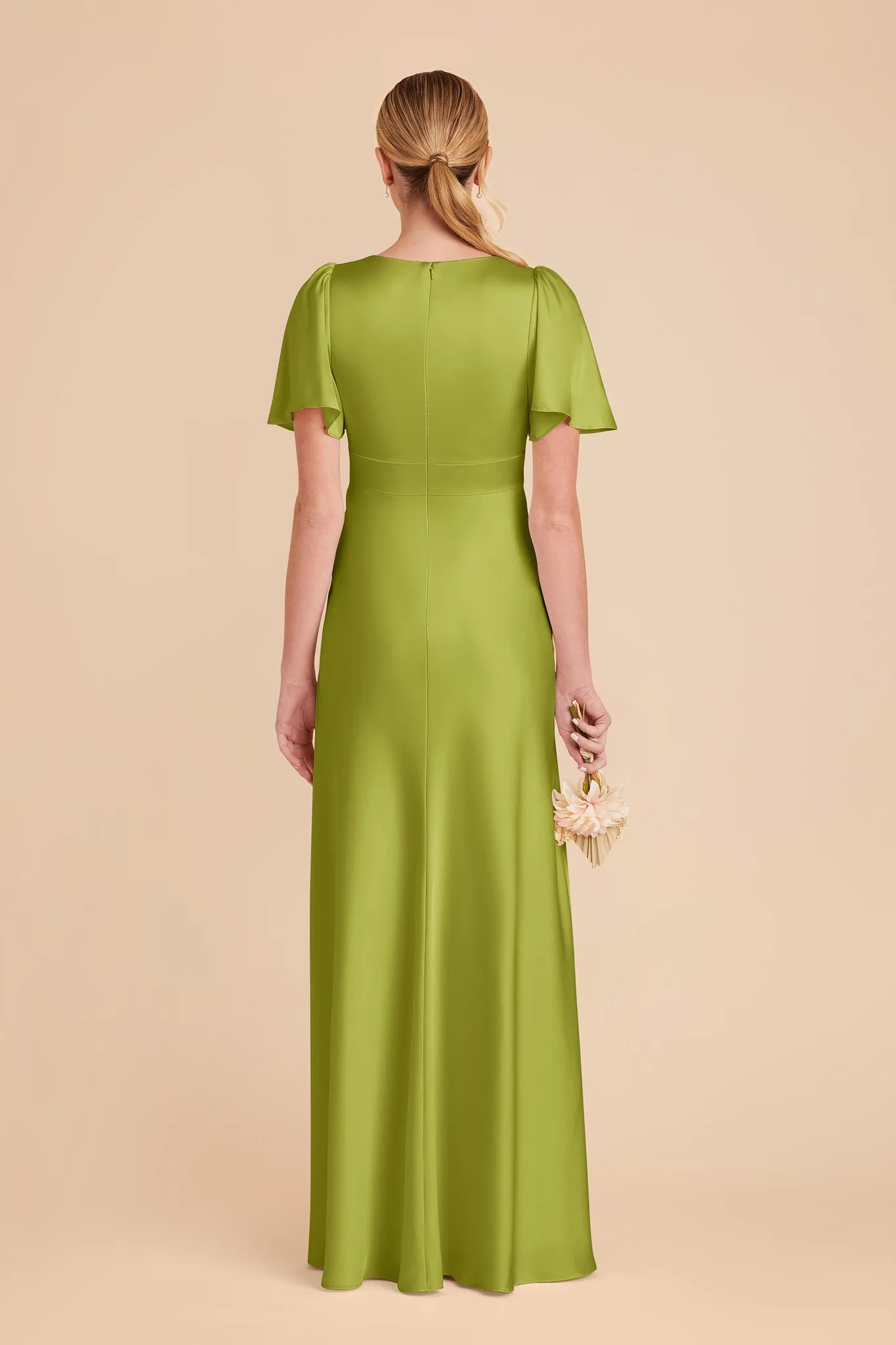 Marni Matte Satin Dress - Matcha sold by Birdy Grey product image thumbnail 5