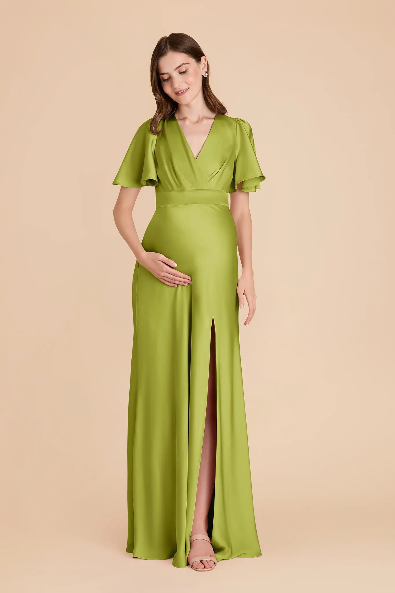 Marni Matte Satin Dress - Matcha sold by Birdy Grey product image thumbnail 2