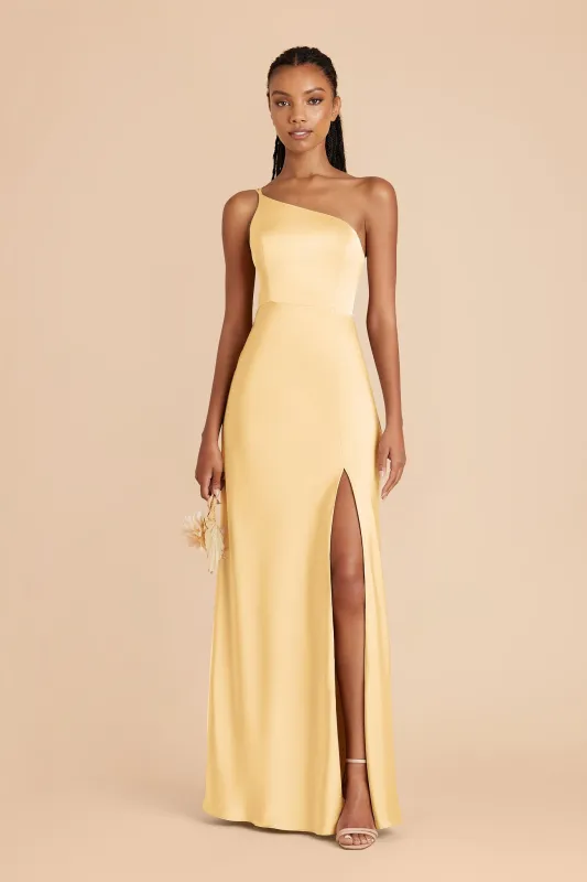 Kensie Matte Satin Dress - Butter sold by Birdy Grey