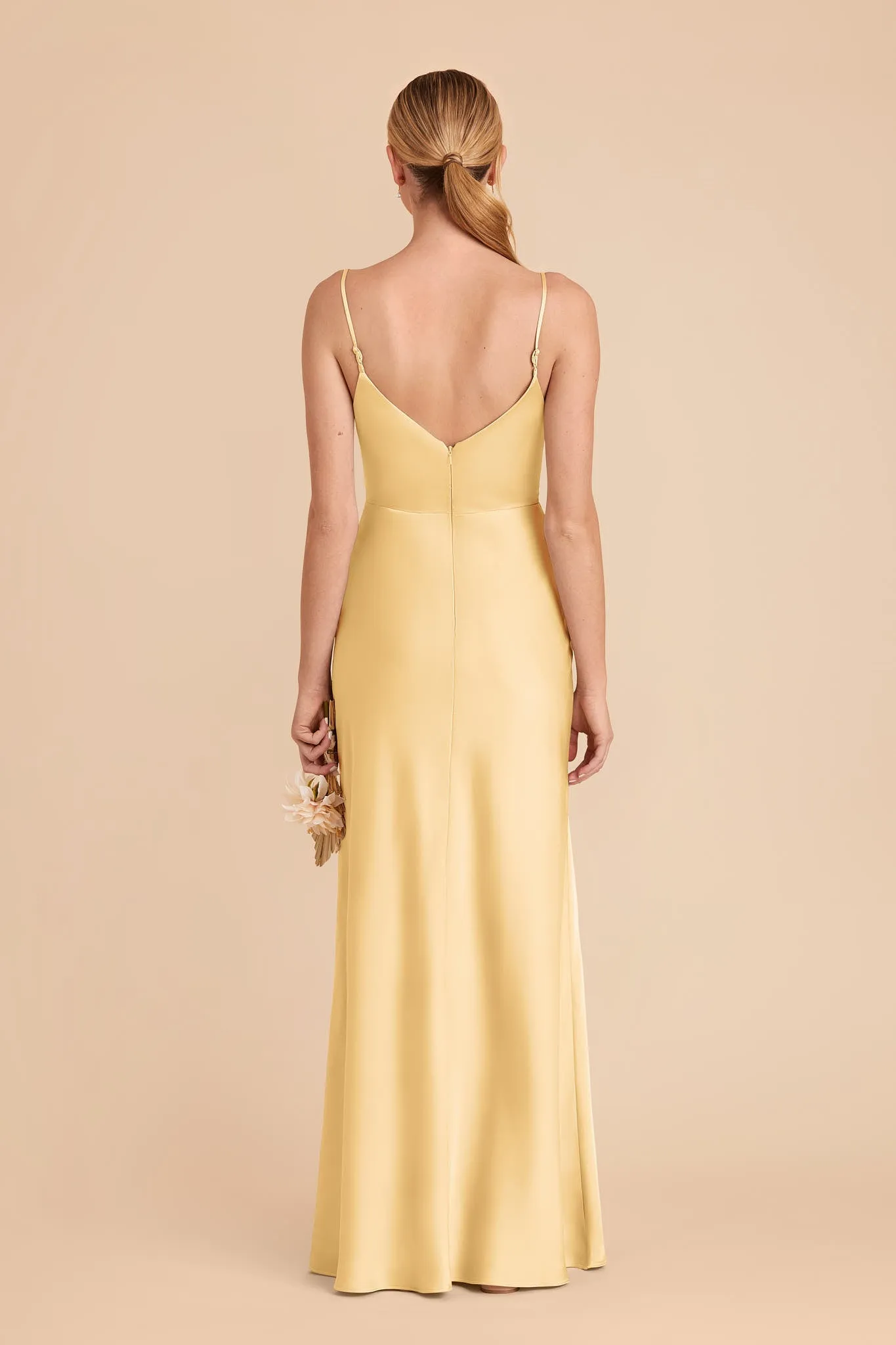 Jay Matte Satin Dress - Butter sold by Birdy Grey product image thumbnail 5