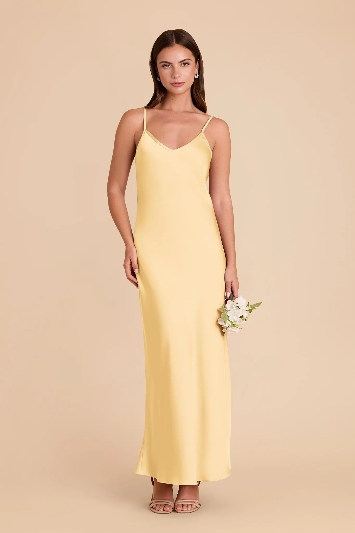 Alice Matte Satin Dress - Butter sold by Birdy Grey product image thumbnail 3