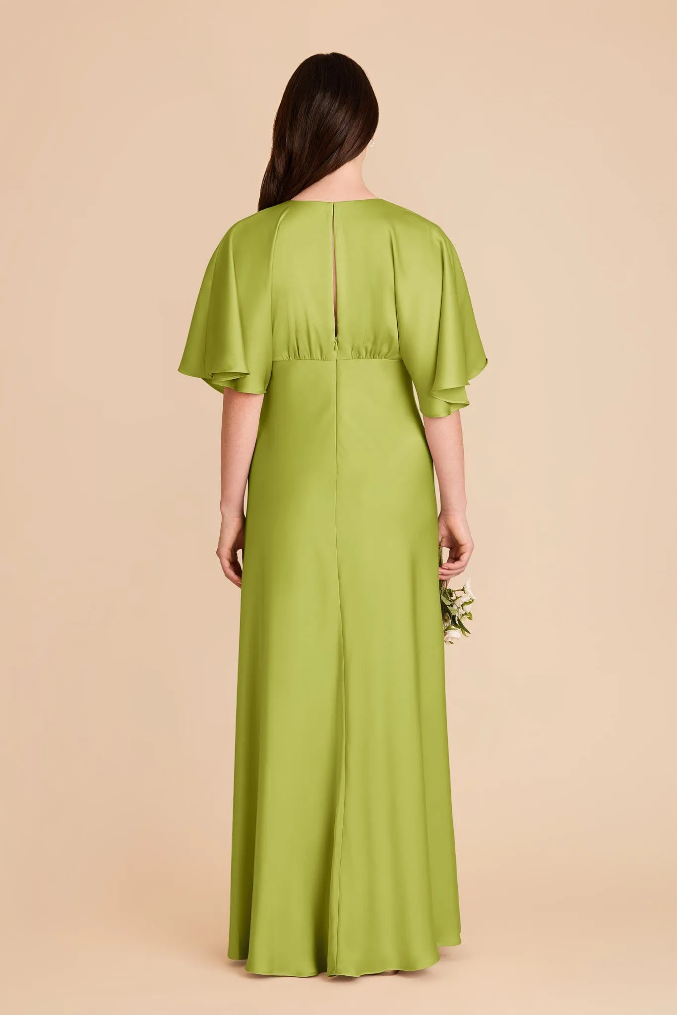 Shyla Matte Satin Dress - Matcha sold by Birdy Grey product image thumbnail 5