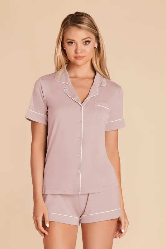 Jonny Bamboo Pajamas - Blush Pink sold by Birdy Grey
