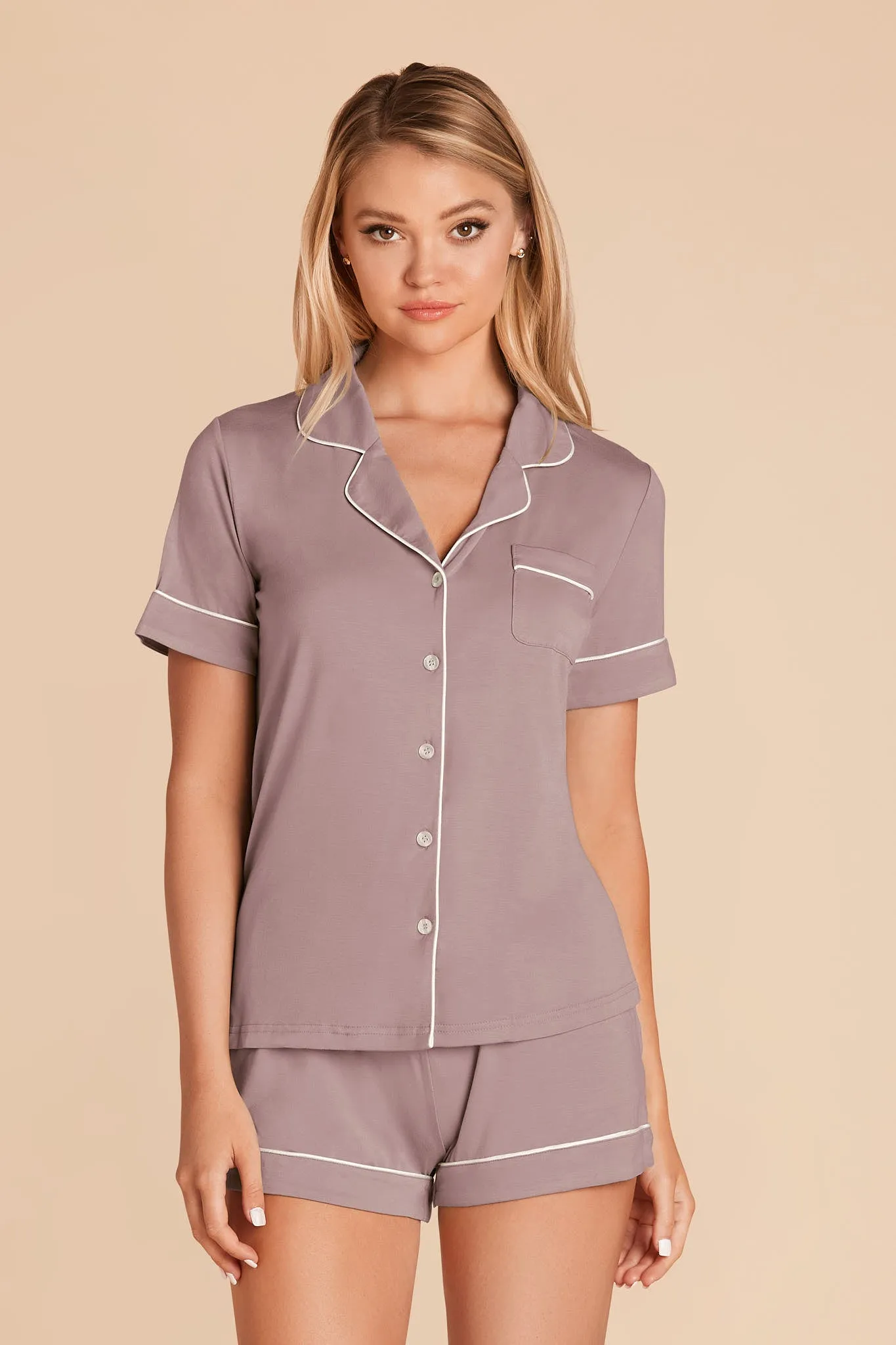 Jonny Bamboo Pajamas - English Rose sold by Birdy Grey product image thumbnail 3