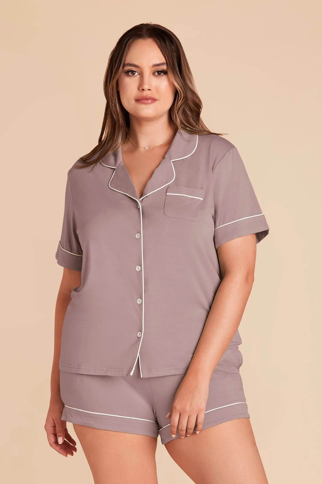 Jonny Bamboo Pajamas - English Rose sold by Birdy Grey product image thumbnail 2