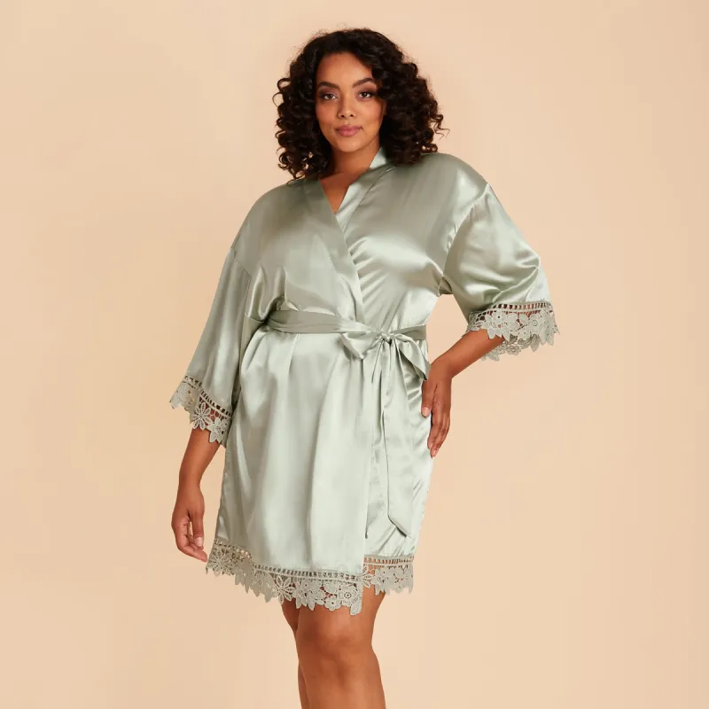 Claudine Lace Robe - Sage sold by Birdy Grey