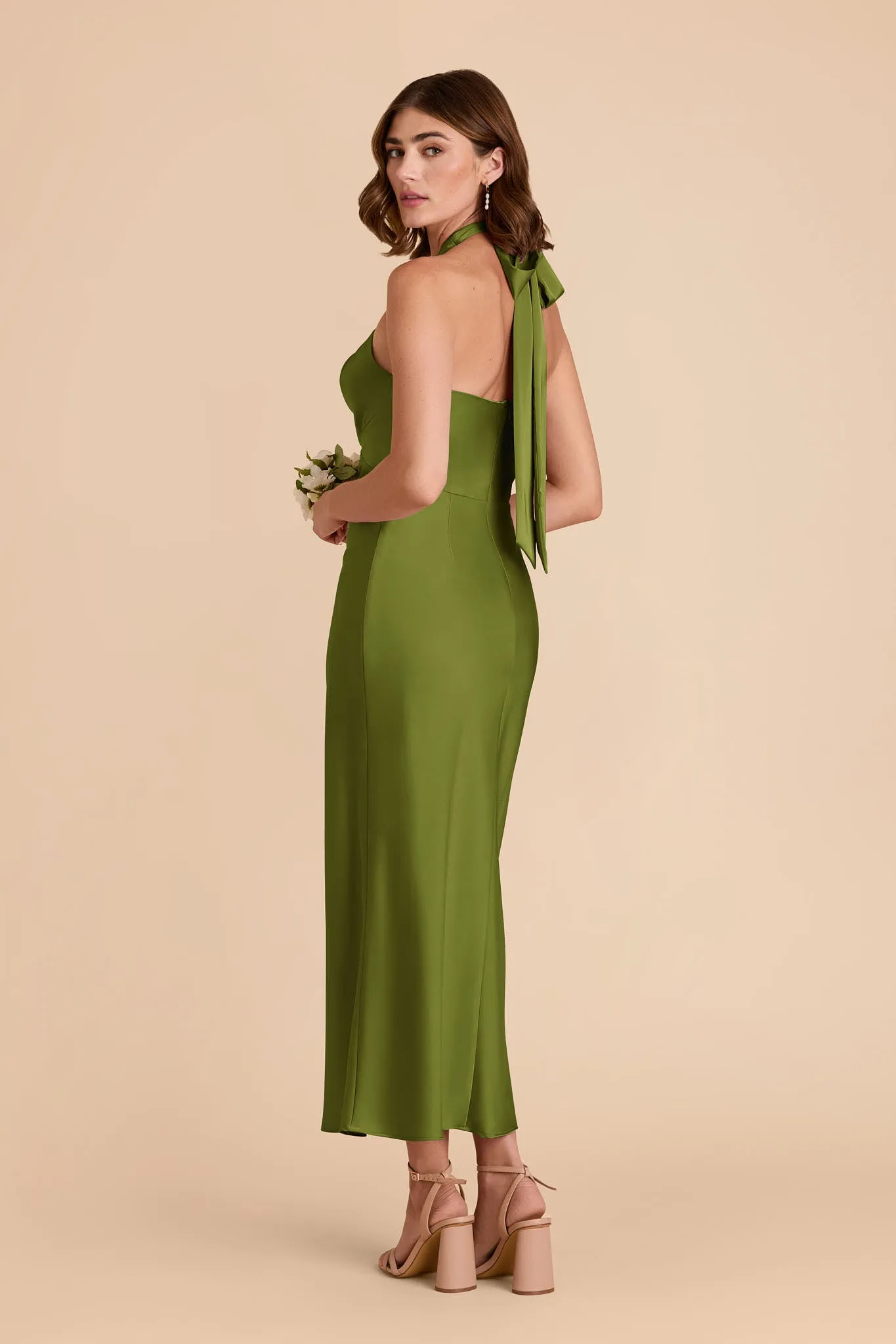 Monique Matte Satin Dress - Cactus sold by Birdy Grey product image thumbnail 5
