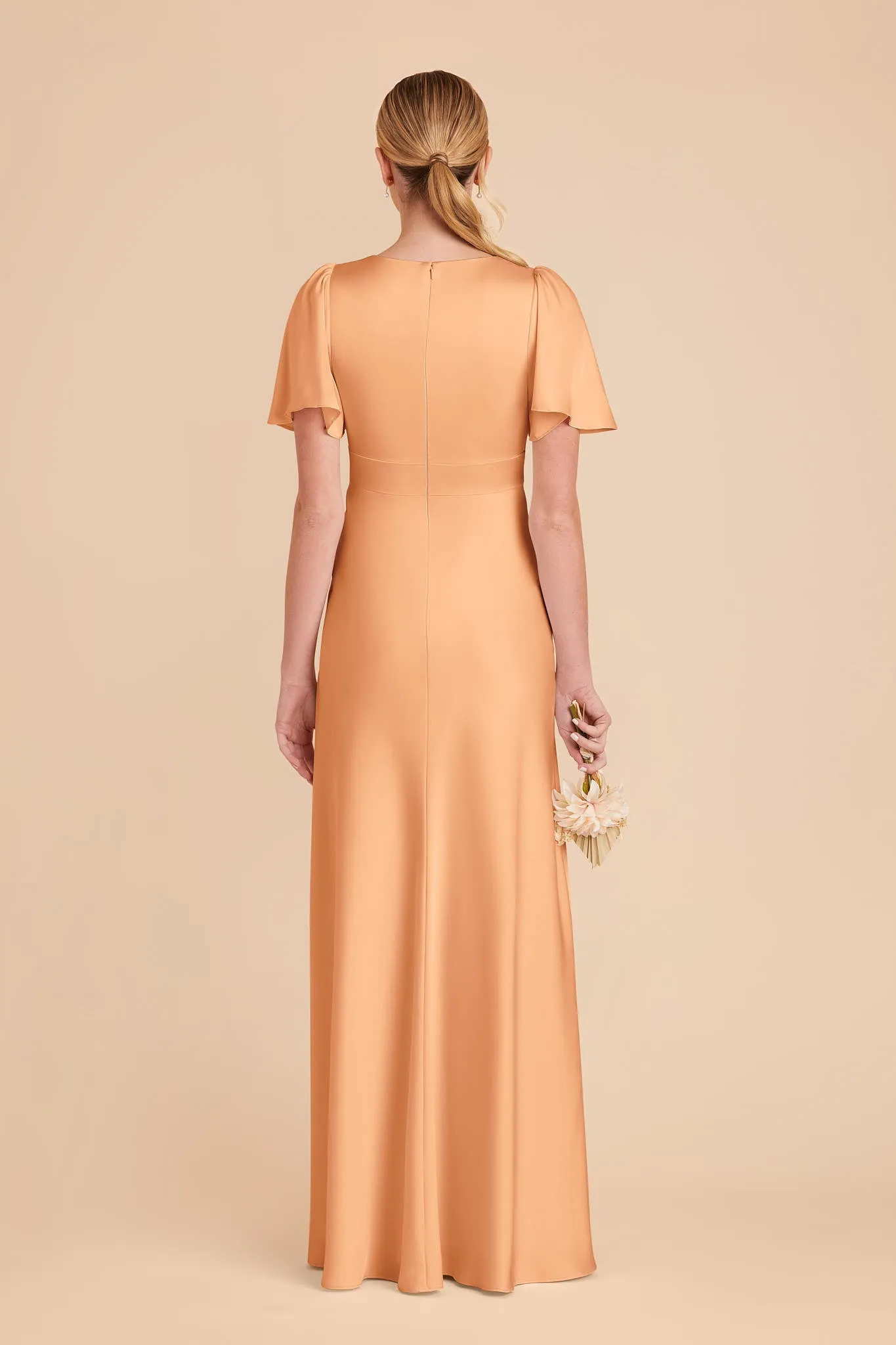 Marni Matte Satin Dress - Peach sold by Birdy Grey product image thumbnail 5