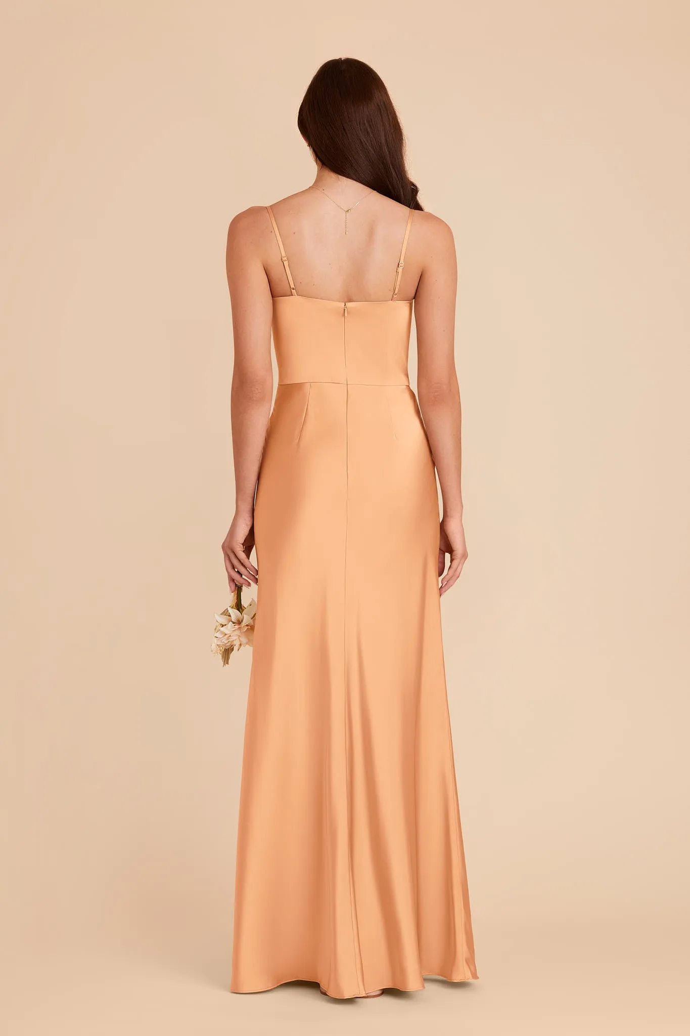 Mai Matte Satin Dress - Peach sold by Birdy Grey product image thumbnail 4