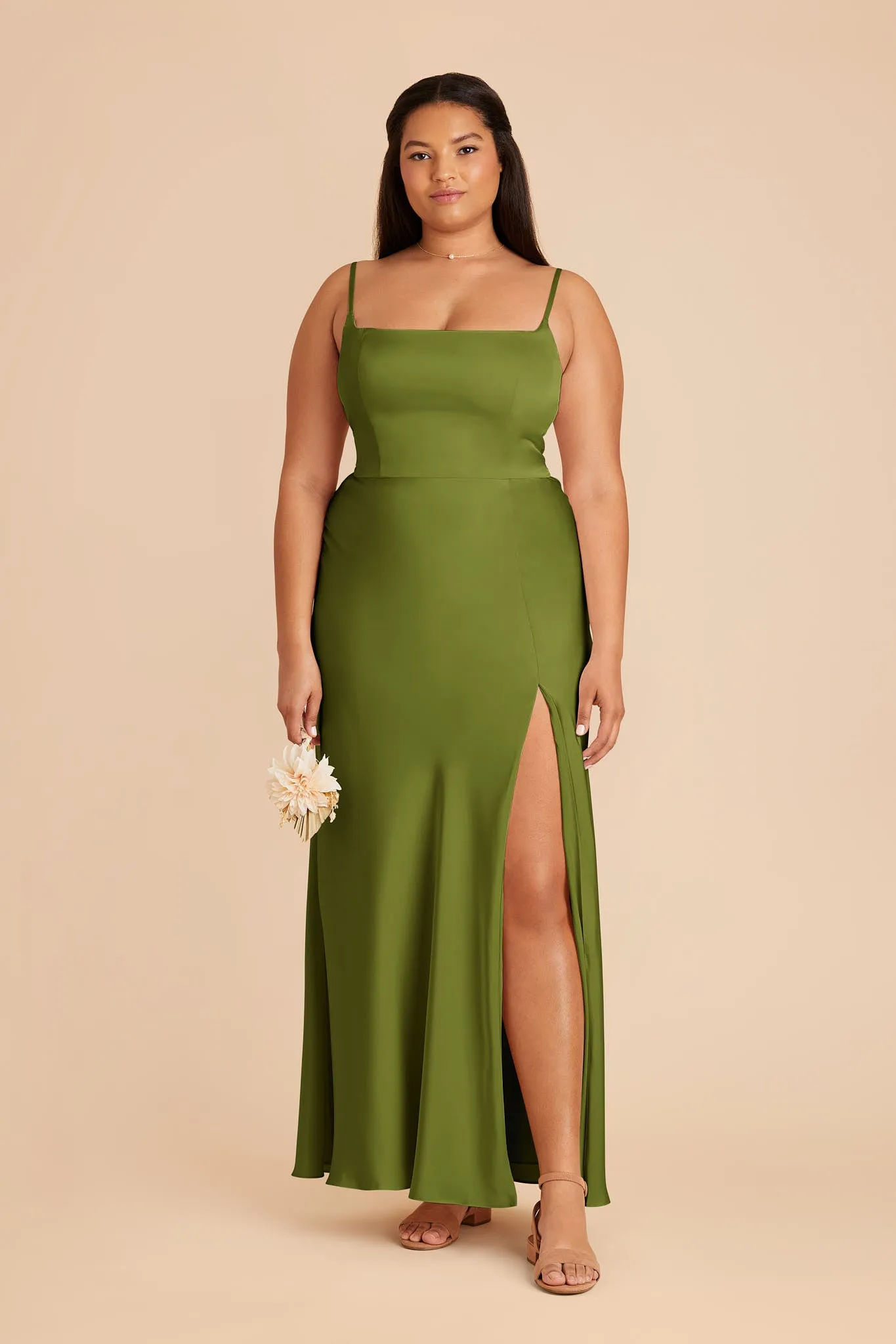 Mai Matte Satin Dress - Cactus sold by Birdy Grey product image thumbnail 5
