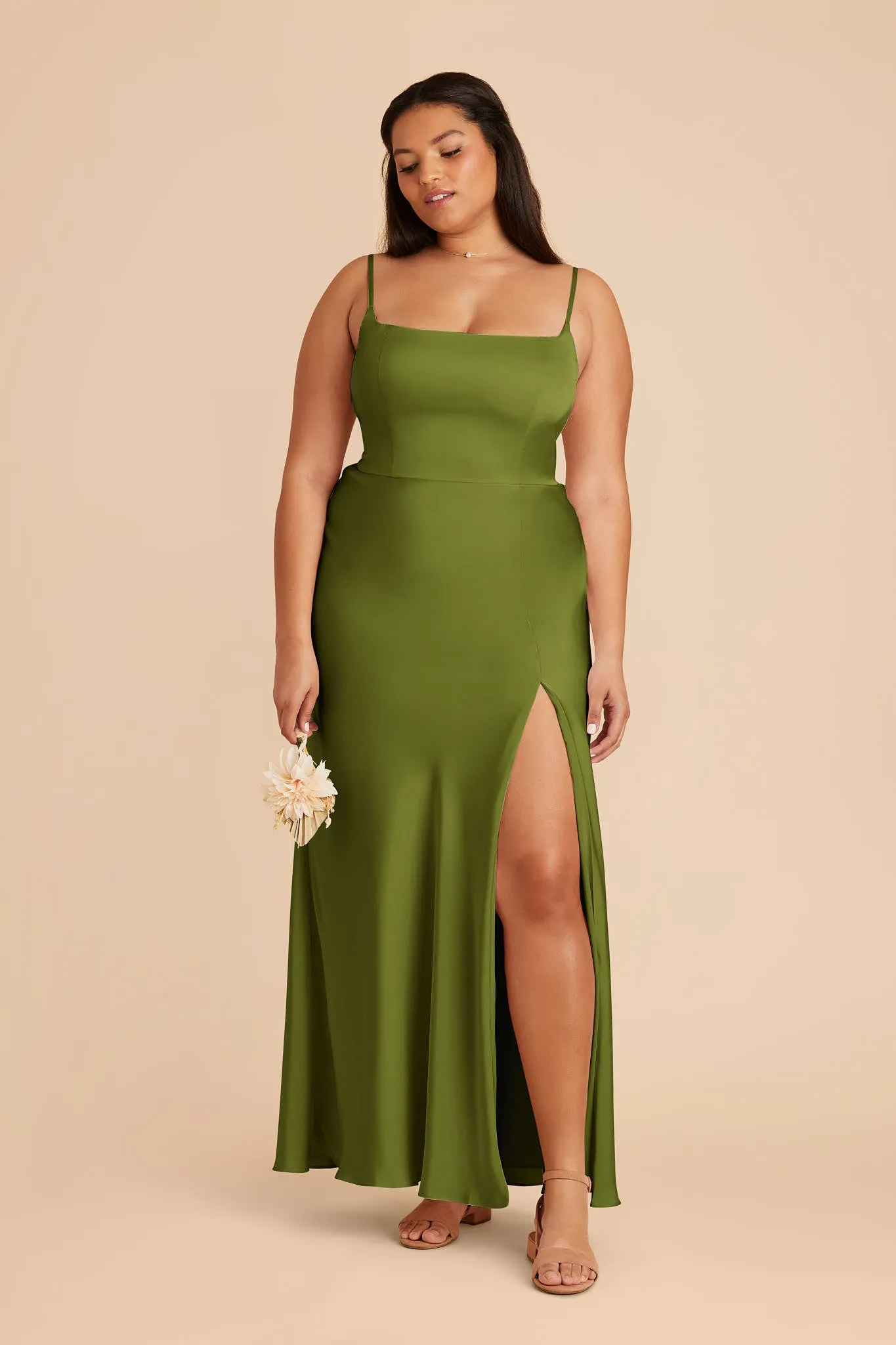 Mai Matte Satin Dress - Cactus sold by Birdy Grey product image thumbnail 2