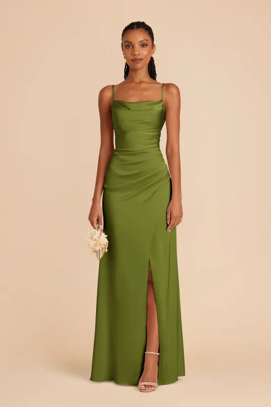 Lydia Matte Satin Dress - Cactus sold by Birdy Grey