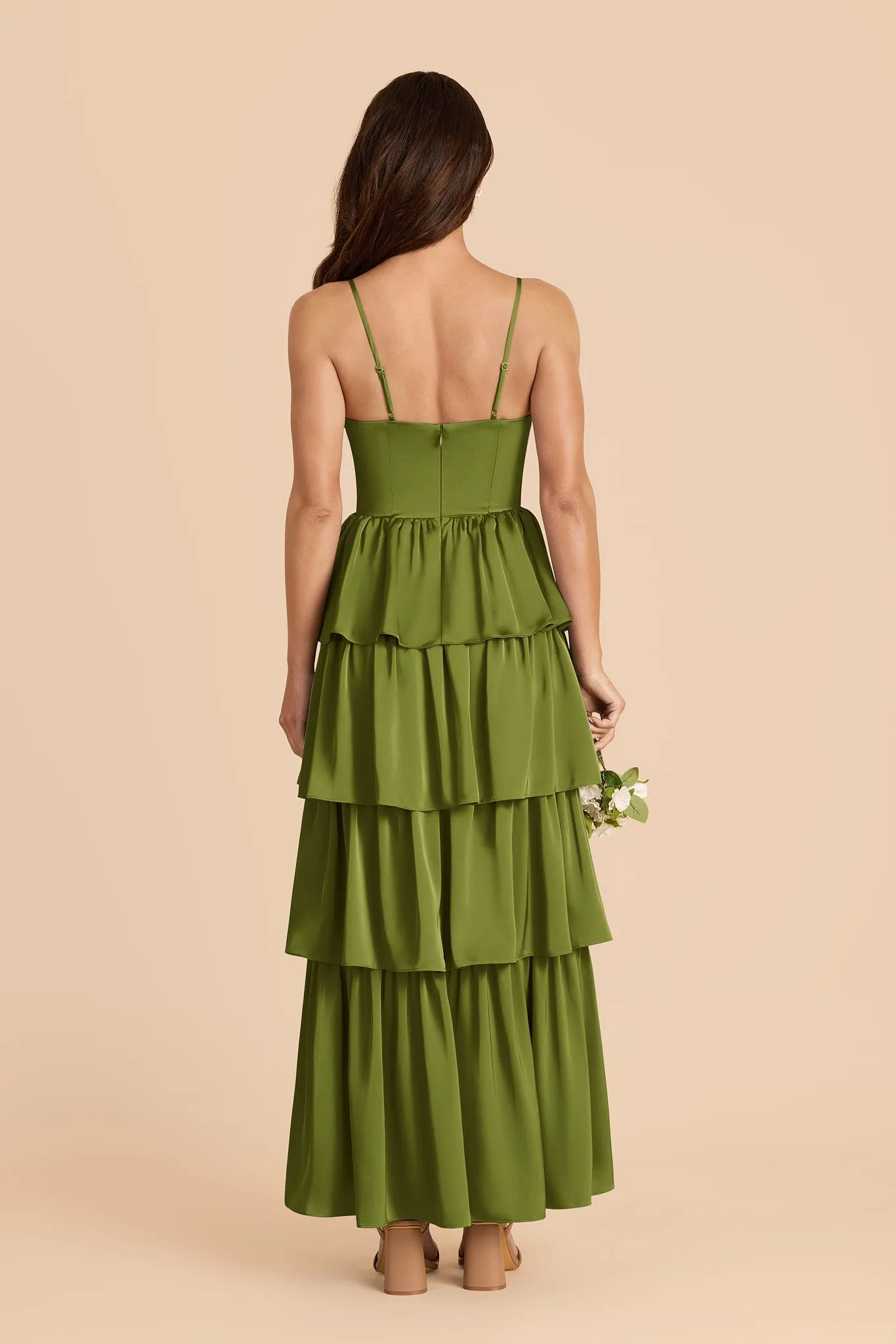 Lola Matte Satin Dress - Cactus sold by Birdy Grey product image thumbnail 3