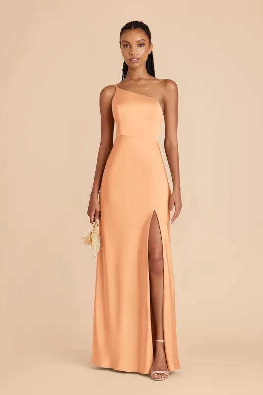 Kensie Matte Satin Dress - Peach sold by Birdy Grey