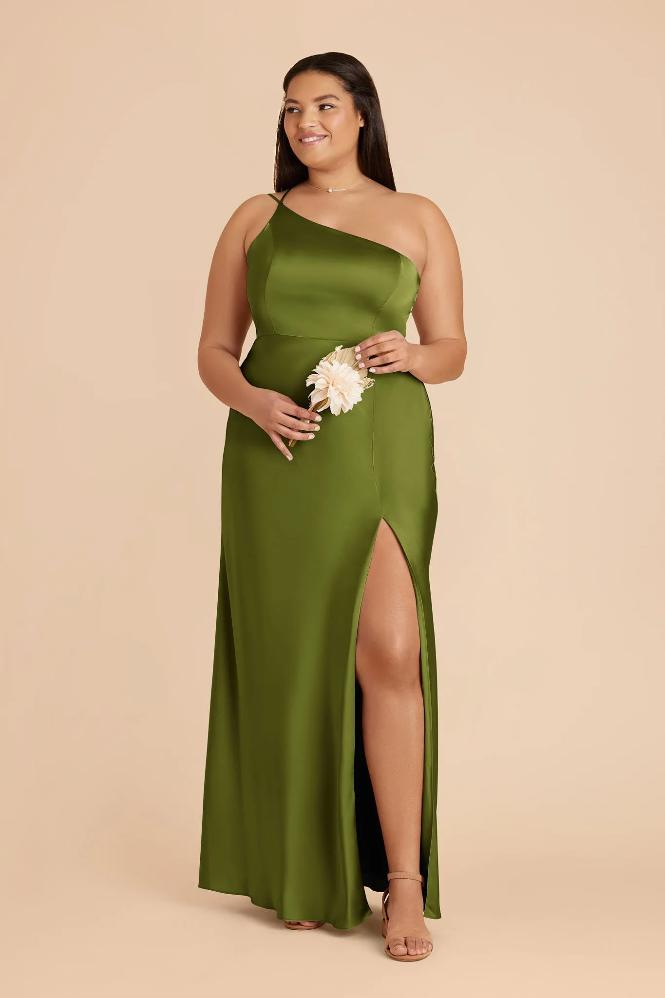 Kensie Matte Satin Dress - Cactus sold by Birdy Grey product image thumbnail 2